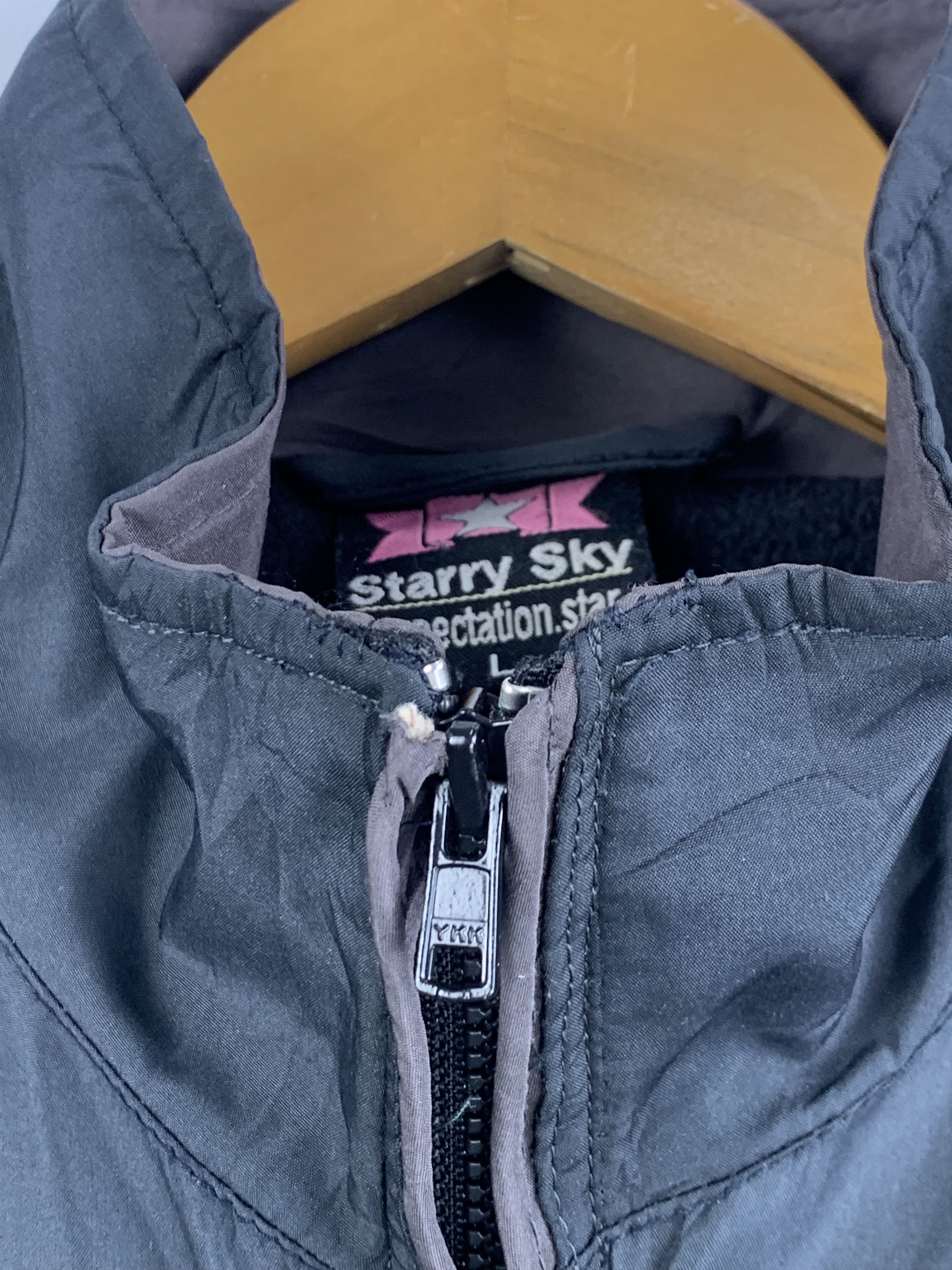 Japanese Brand Vintage STARRY SKY Zip Up Light Nylon Jacket Size US L / EU 52-54 / 3 - 9 Thumbnail