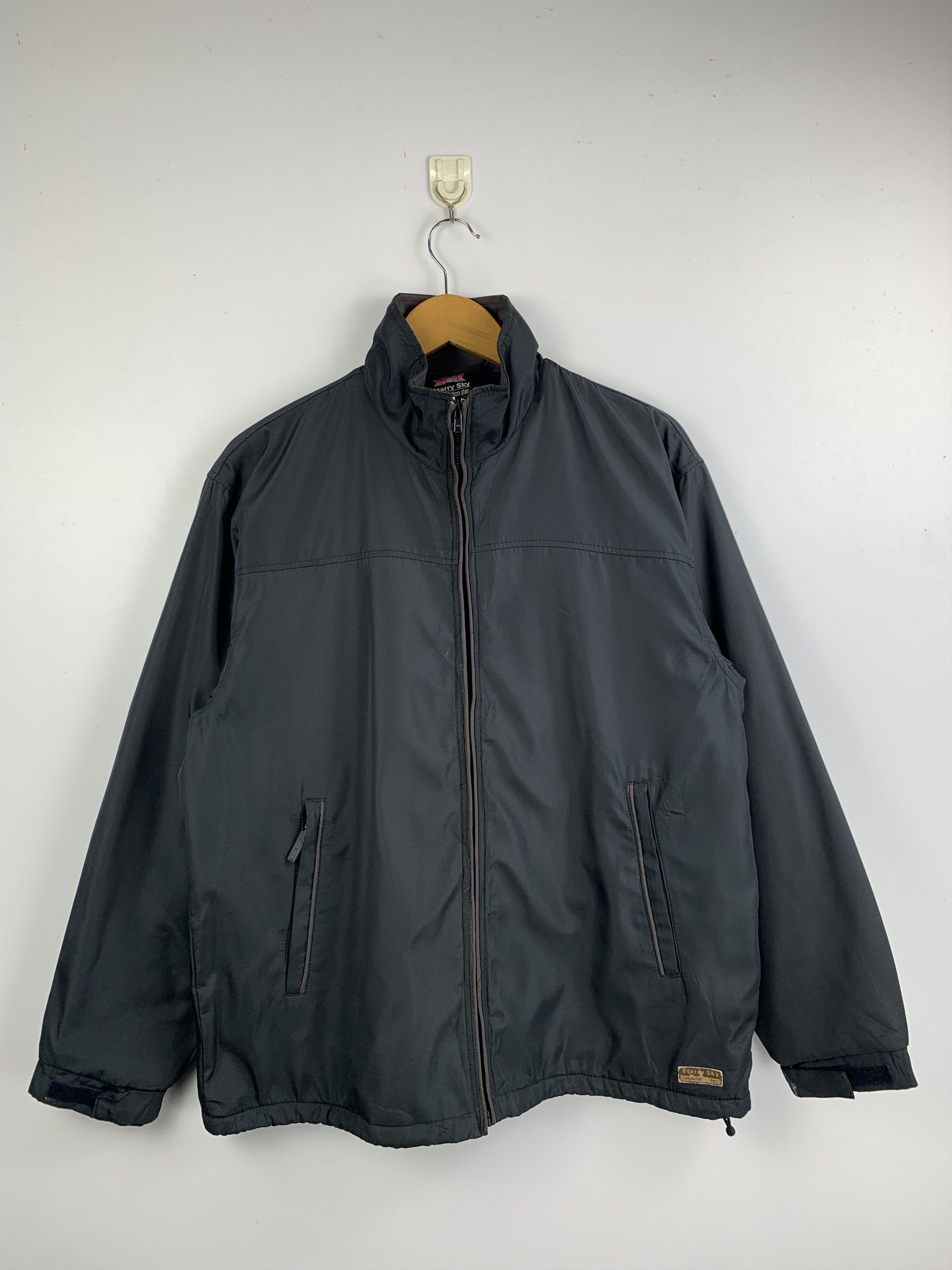 Japanese Brand Vintage STARRY SKY Zip Up Light Nylon Jacket Size US L / EU 52-54 / 3 - 1 Thumbnail