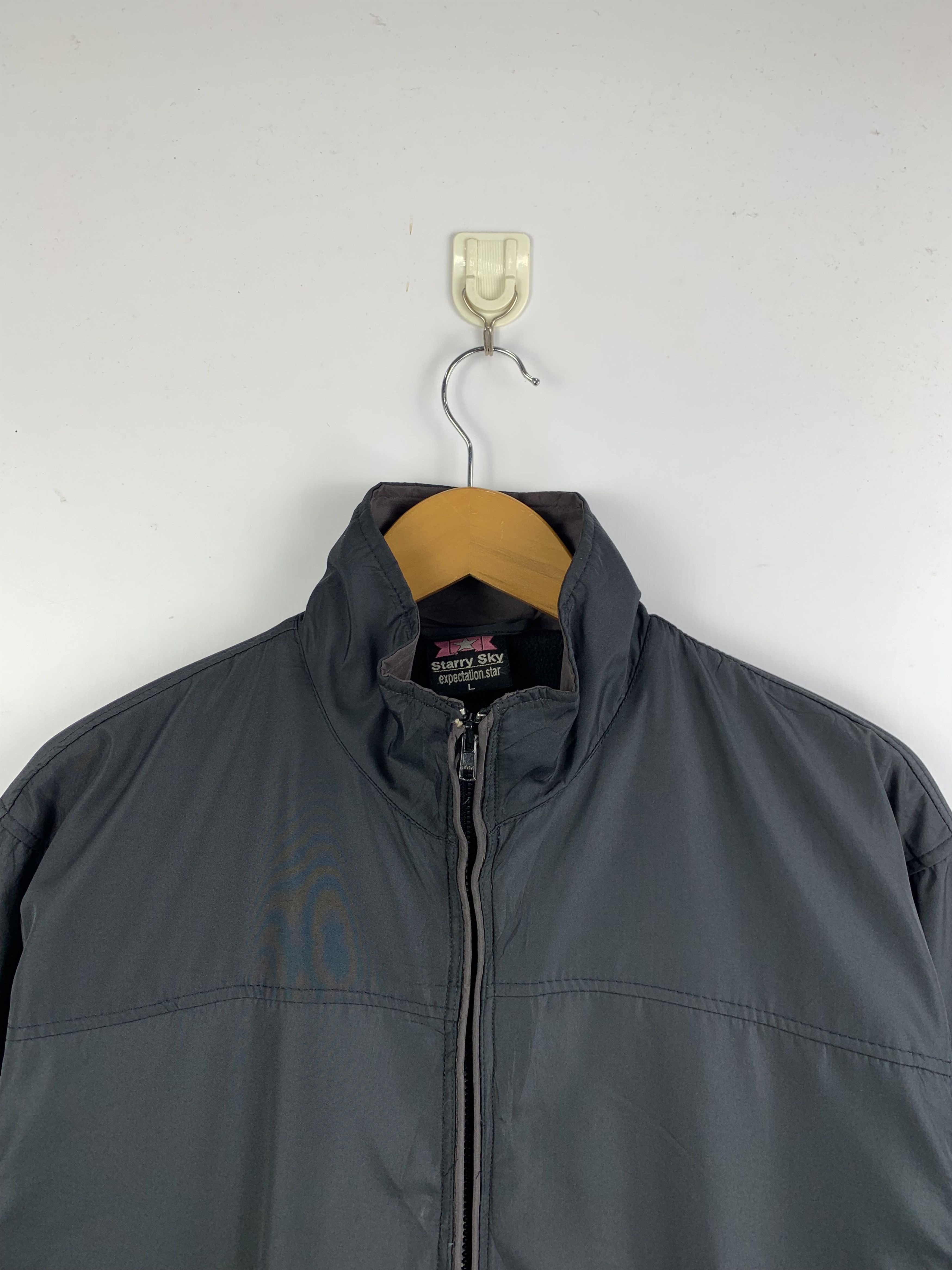 Japanese Brand Vintage STARRY SKY Zip Up Light Nylon Jacket Size US L / EU 52-54 / 3 - 3 Thumbnail