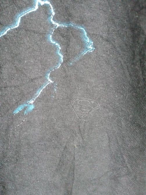 DC Comics Vintage Superman Thunder Big Logo Black Tshirt Size US XXL / EU 58 / 5 - 5 Thumbnail