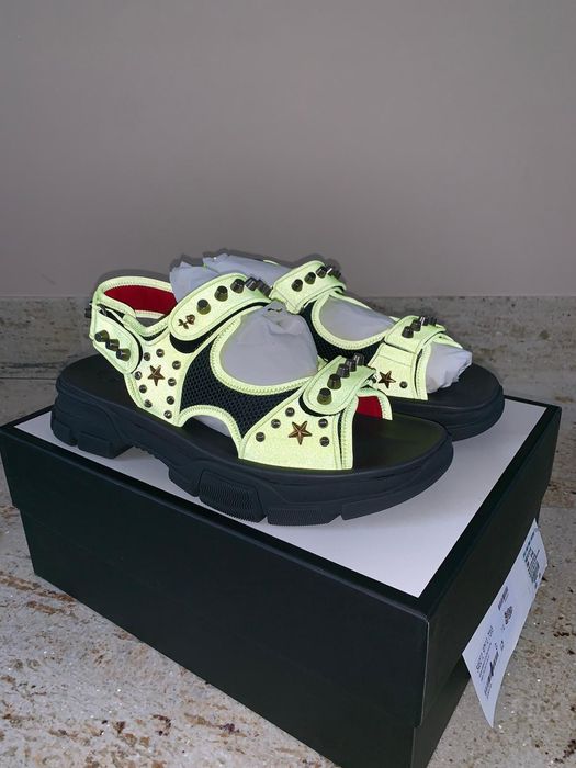 Neon discount gucci sandals