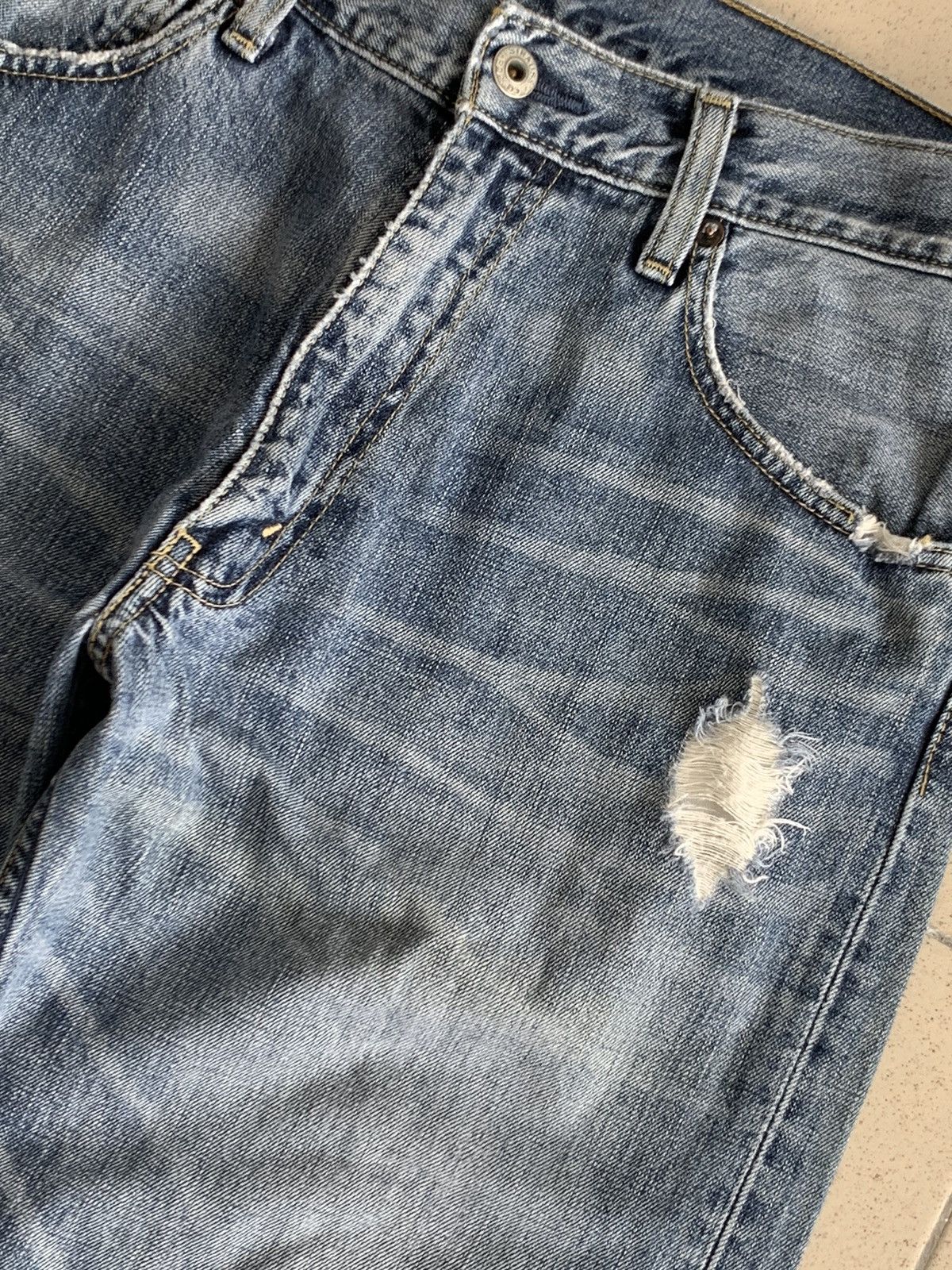Levi's Vintage Levis 503 Distressed Denim Jeans Size US 32 / EU 48 - 4 Thumbnail
