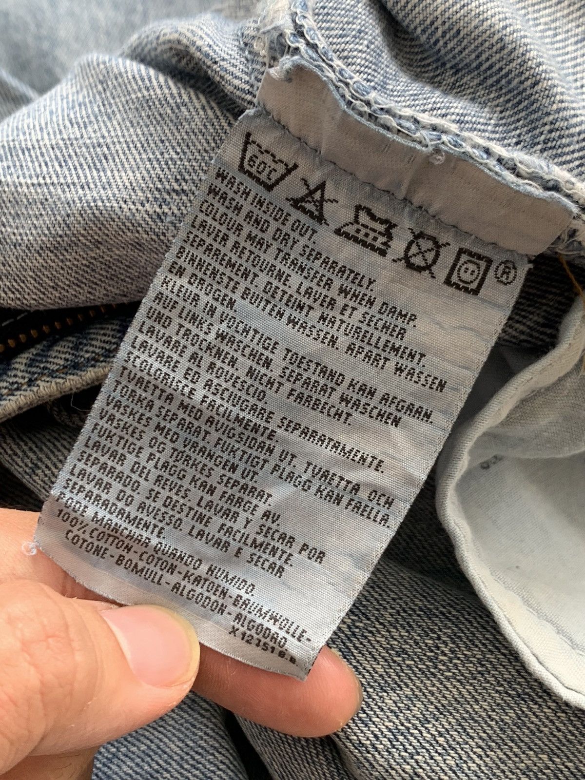Levi's Vintage Levis 534 Made in France Distressed Denim Jeans Size US 27 - 10 Thumbnail