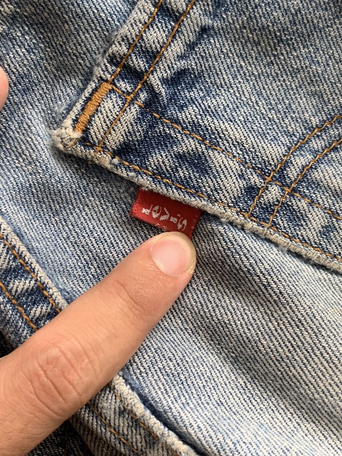 Levi's Vintage Levis 534 Made in France Distressed Denim Jeans Size US 27 - 7 Thumbnail