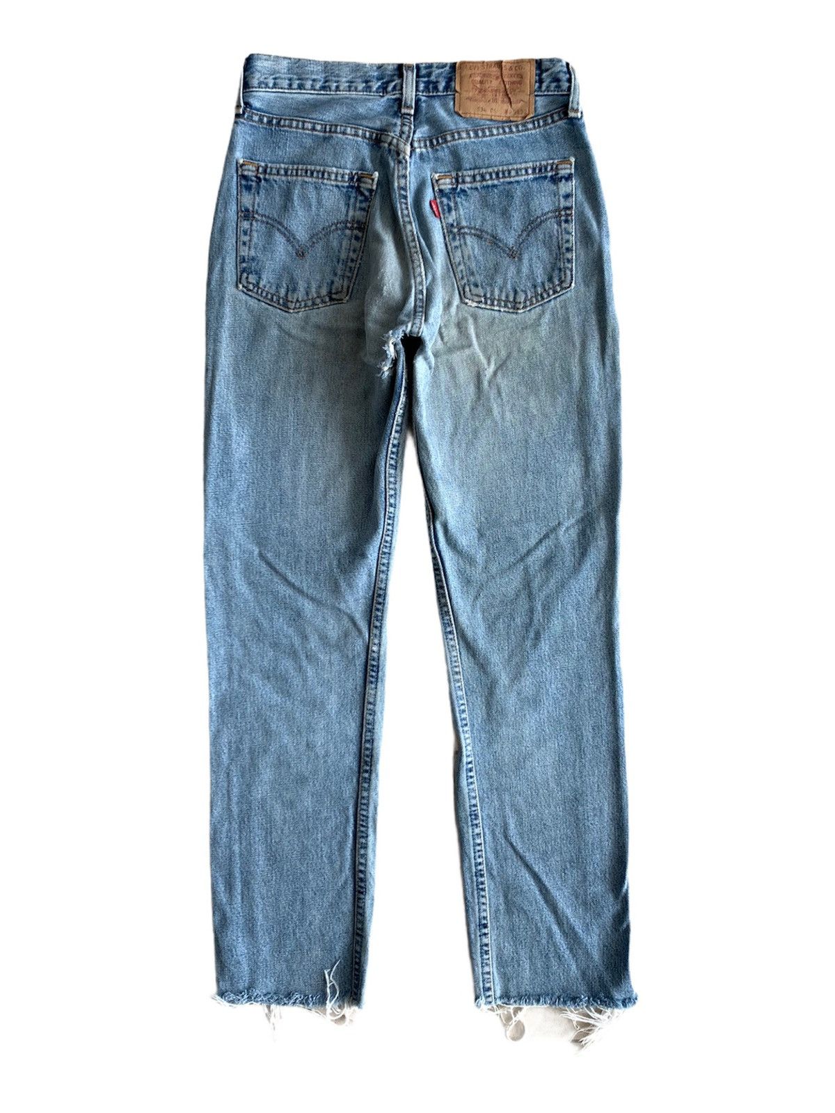 Levi's Vintage Levis 534 Made in France Distressed Denim Jeans Size US 27 - 2 Thumbnail