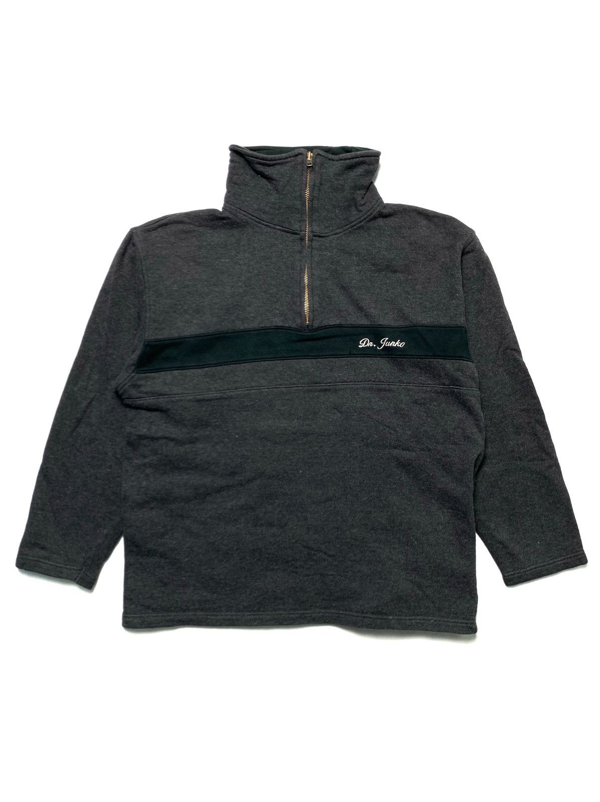 Hiroko Koshino Homme Dr.Junko Half Zipper Sweater Size US M / EU 48-50 / 2 - 1 Thumbnail