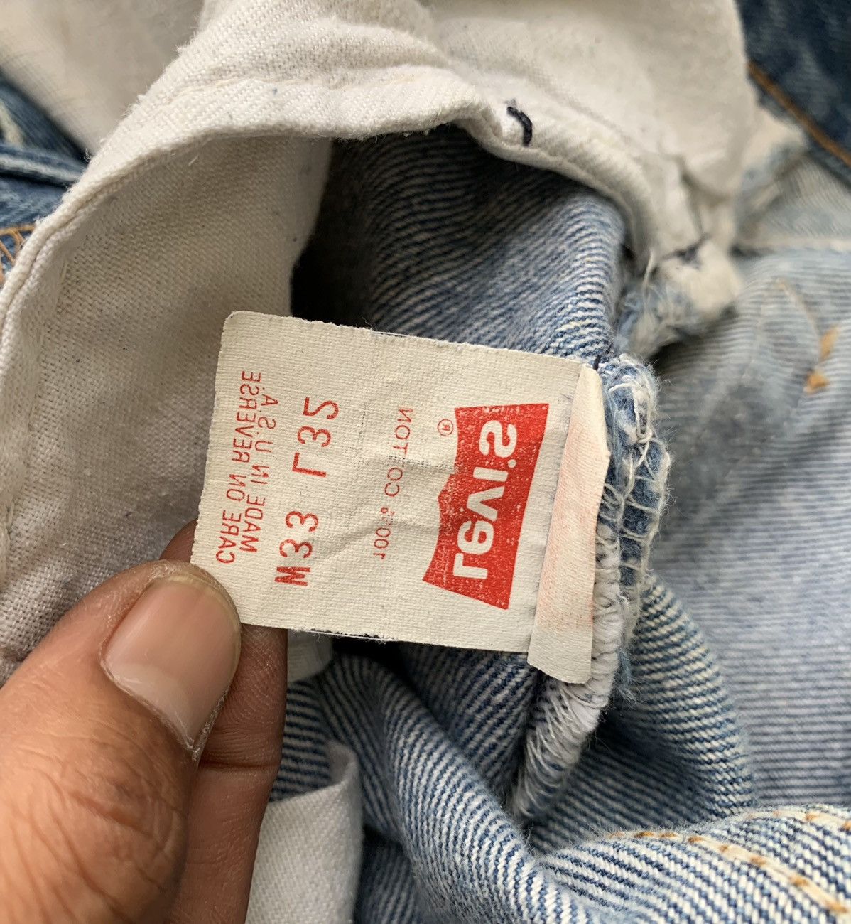 Levi's Vintage Clothing 🔥Rare Vintage Custom Levis 501xx Denim Jeans Size US 32 / EU 48 - 10 Thumbnail