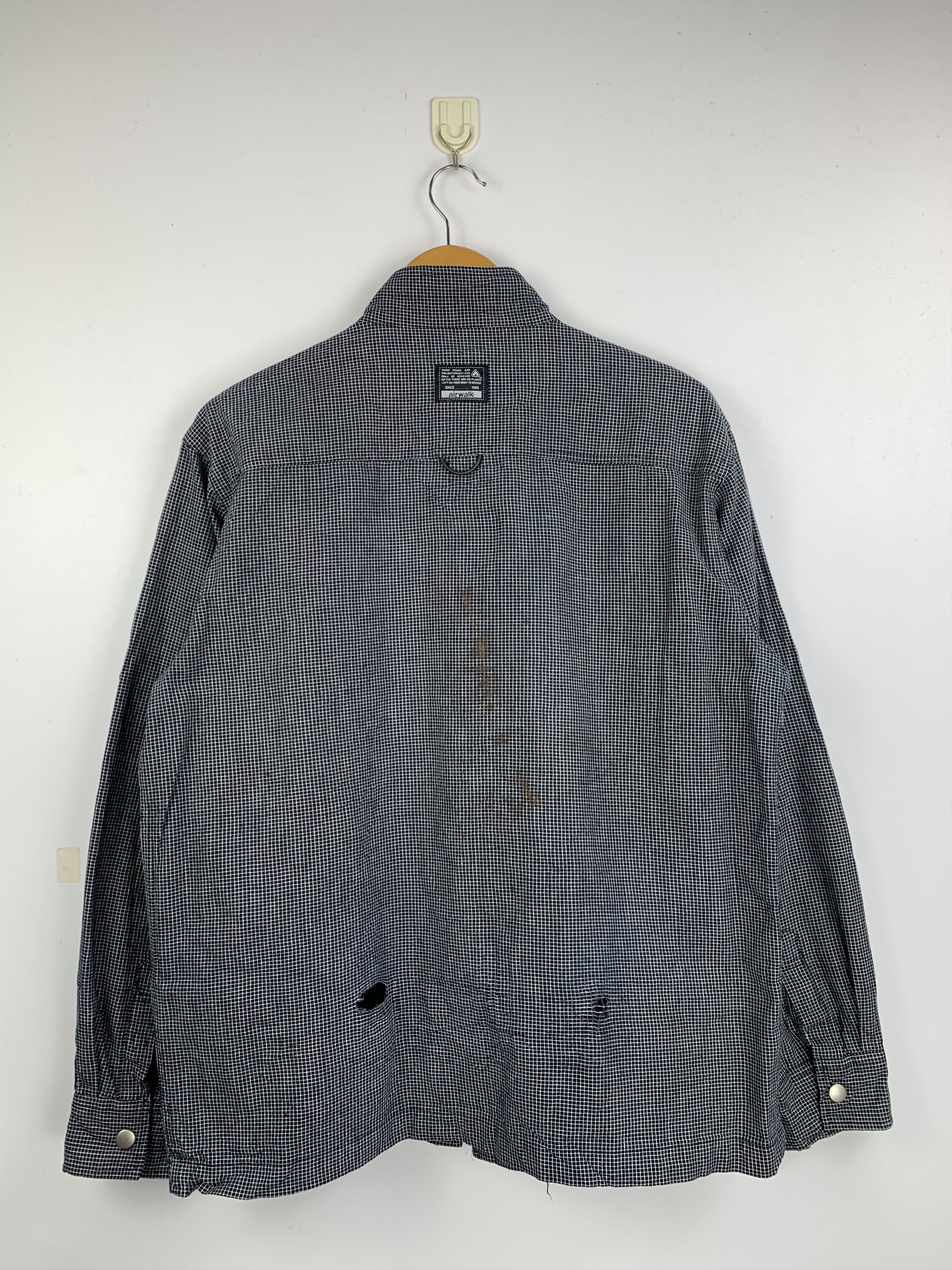 Airwalk Vintage AIRWALK Checkered Zip Up Light Jacket Size US L / EU 52-54 / 3 - 6 Thumbnail