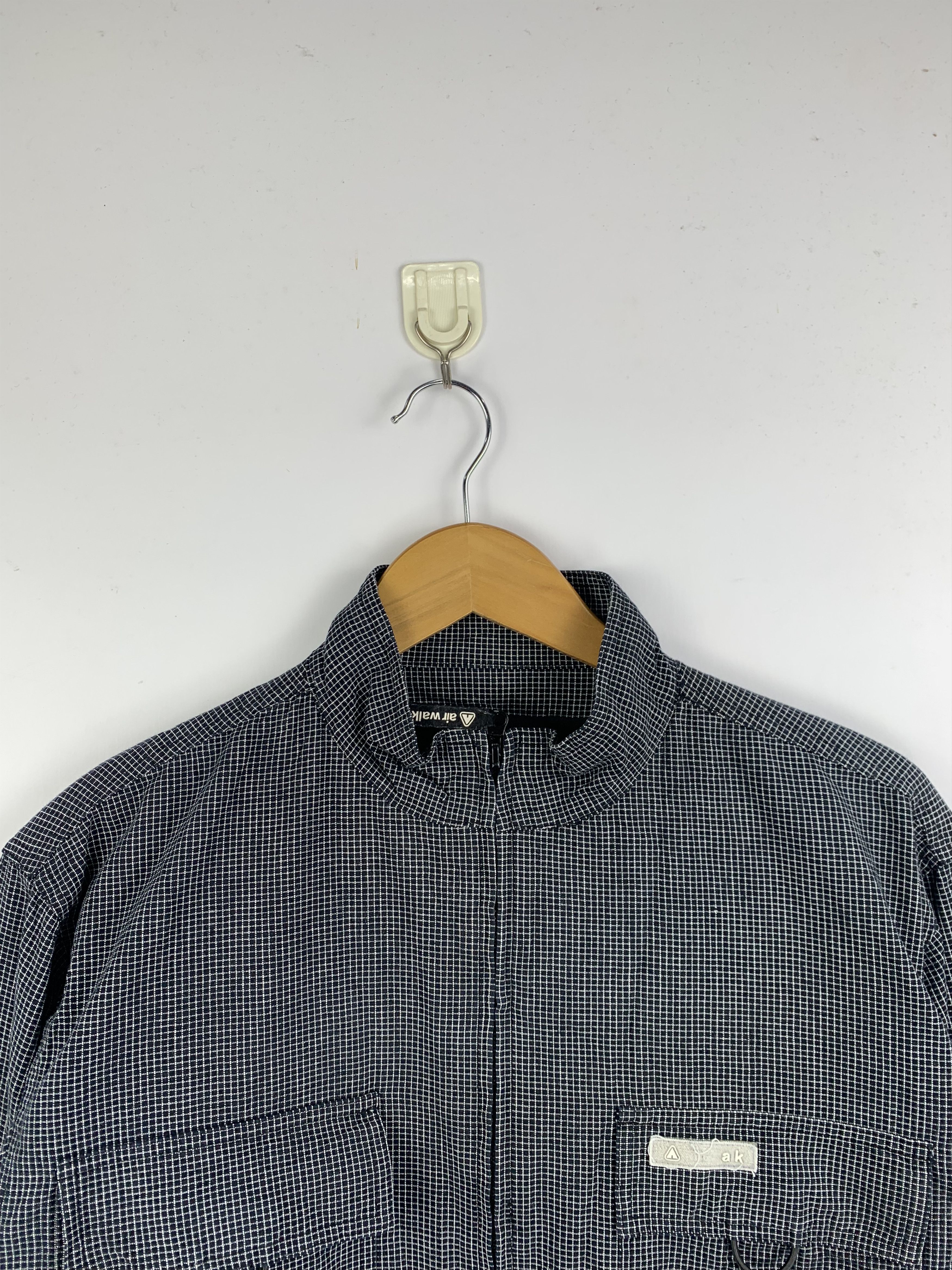 Airwalk Vintage AIRWALK Checkered Zip Up Light Jacket Size US L / EU 52-54 / 3 - 2 Thumbnail