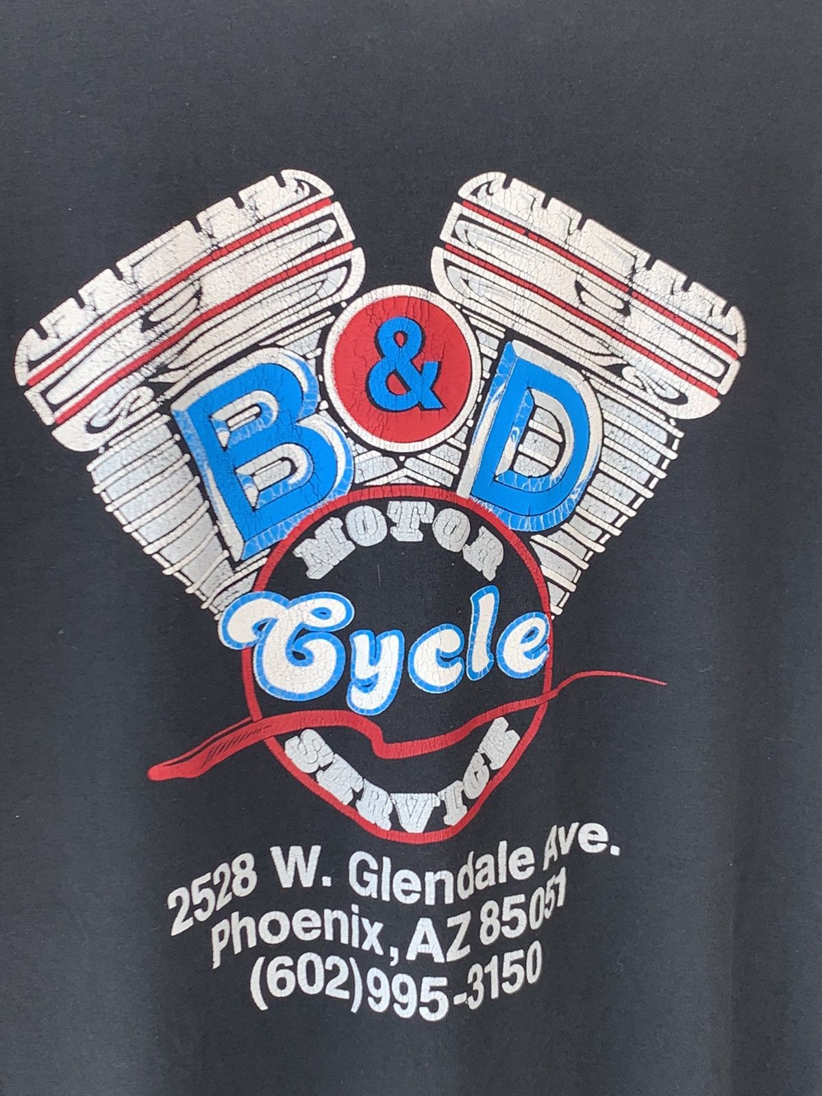 Vintage Vintage 90’s B&D Motorcycle Services Tee Size US L / EU 52-54 / 3 - 3 Thumbnail