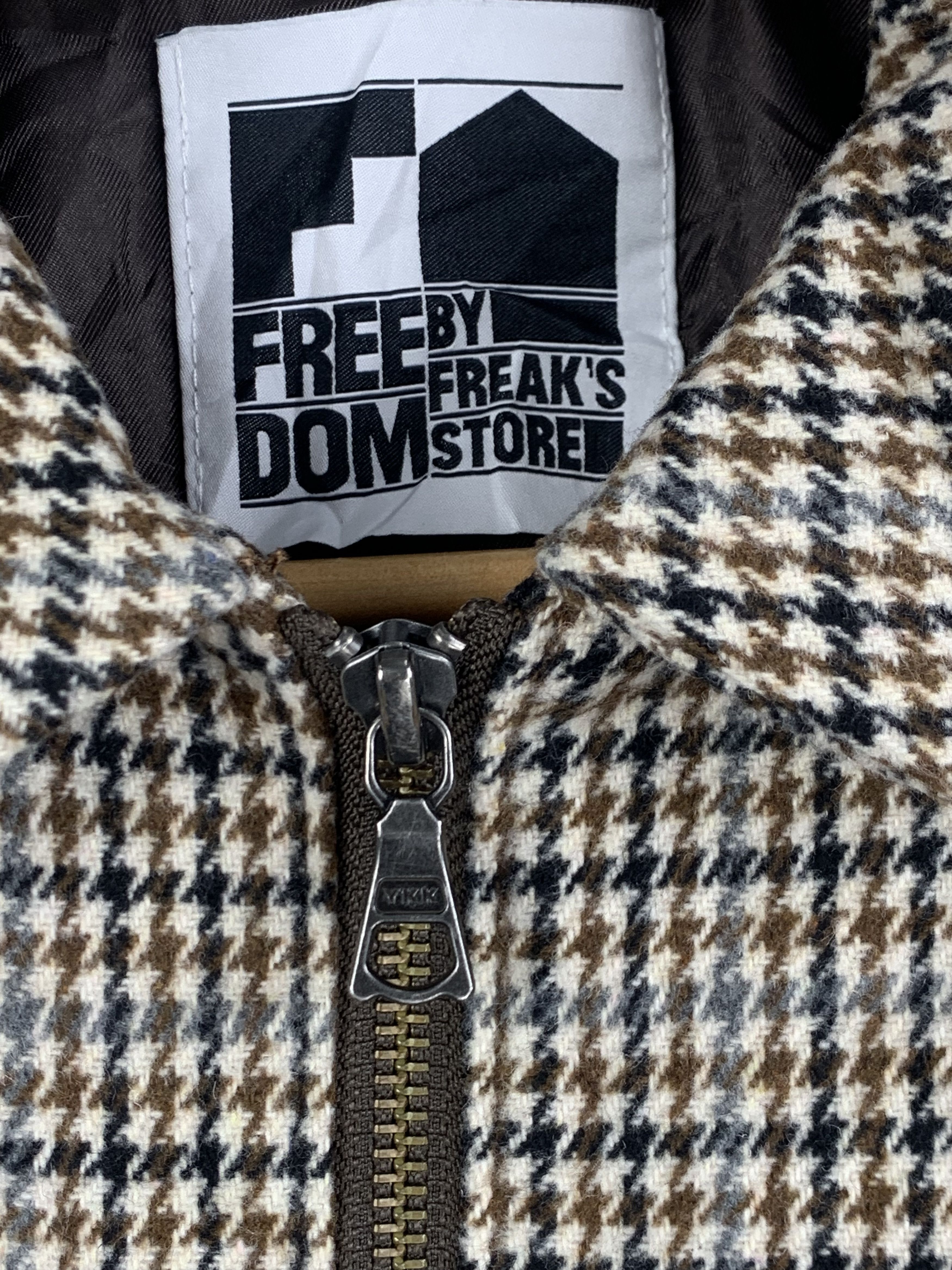 Vintage Vintage Freedom Freak Checkered Zip Up Down Jacket Size US M / EU 48-50 / 2 - 9 Thumbnail