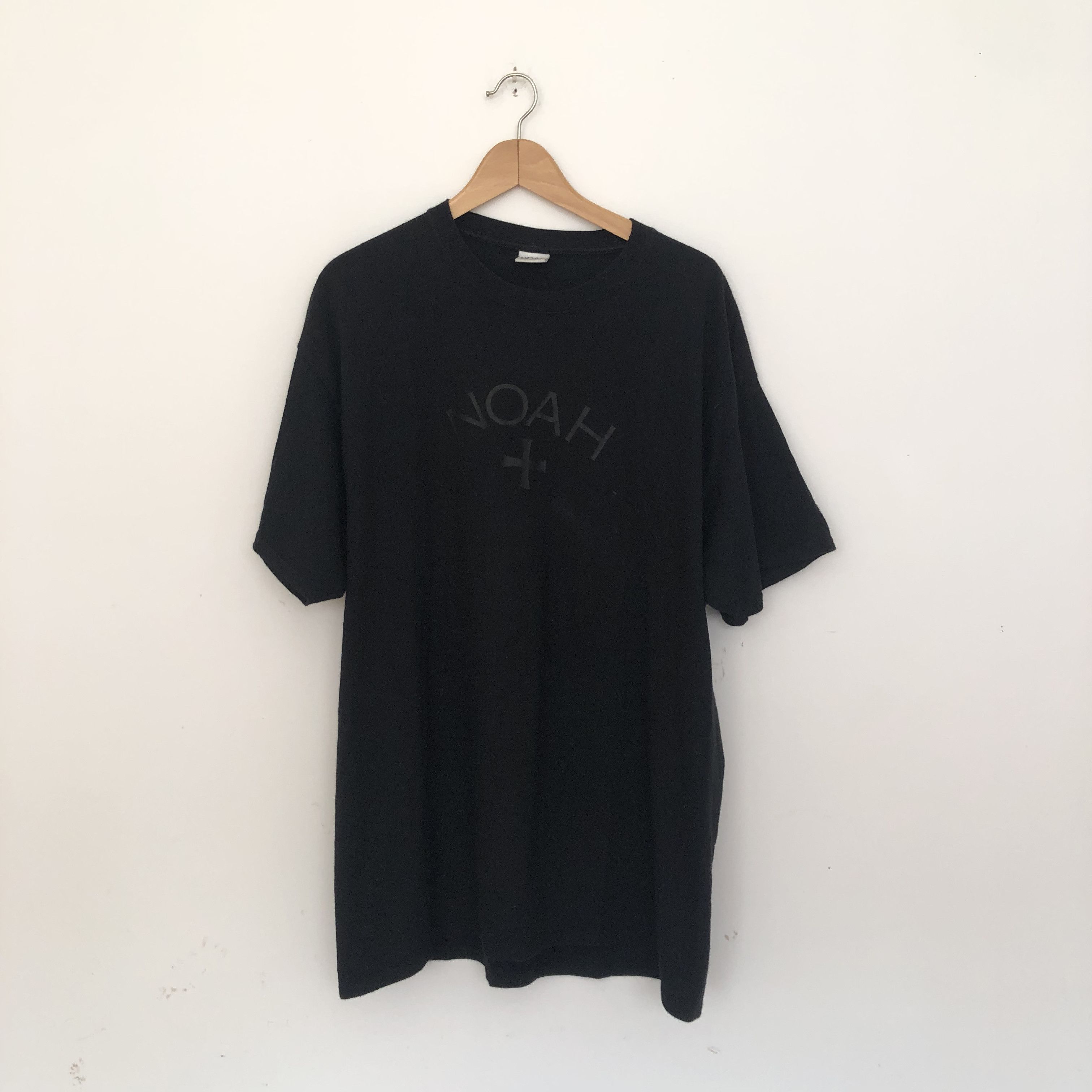 image of Noah Tonal Core Logo Tee in Black, Men's (Size XL)