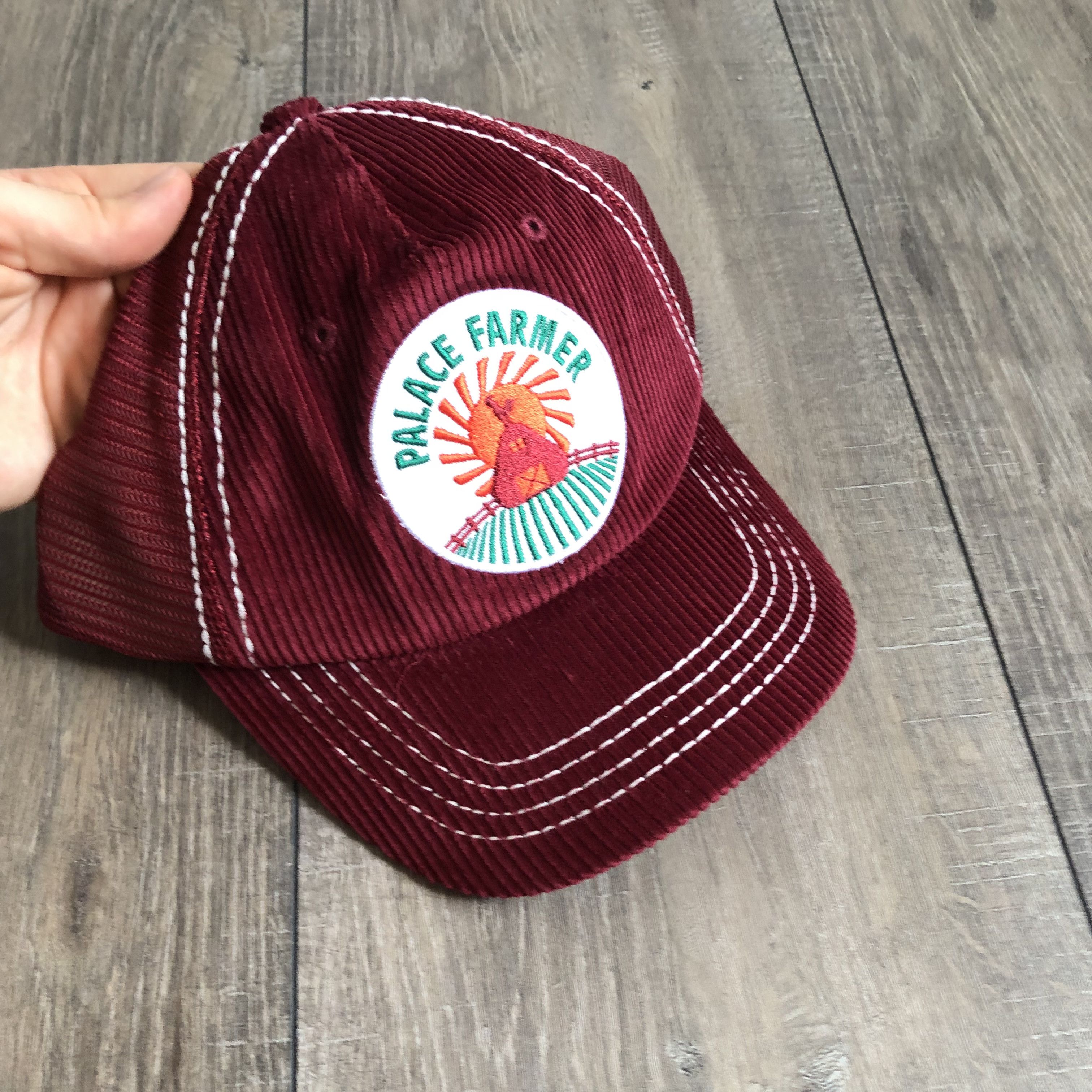 image of Palace Farmer Trucker Hat in Burgundy, Men's