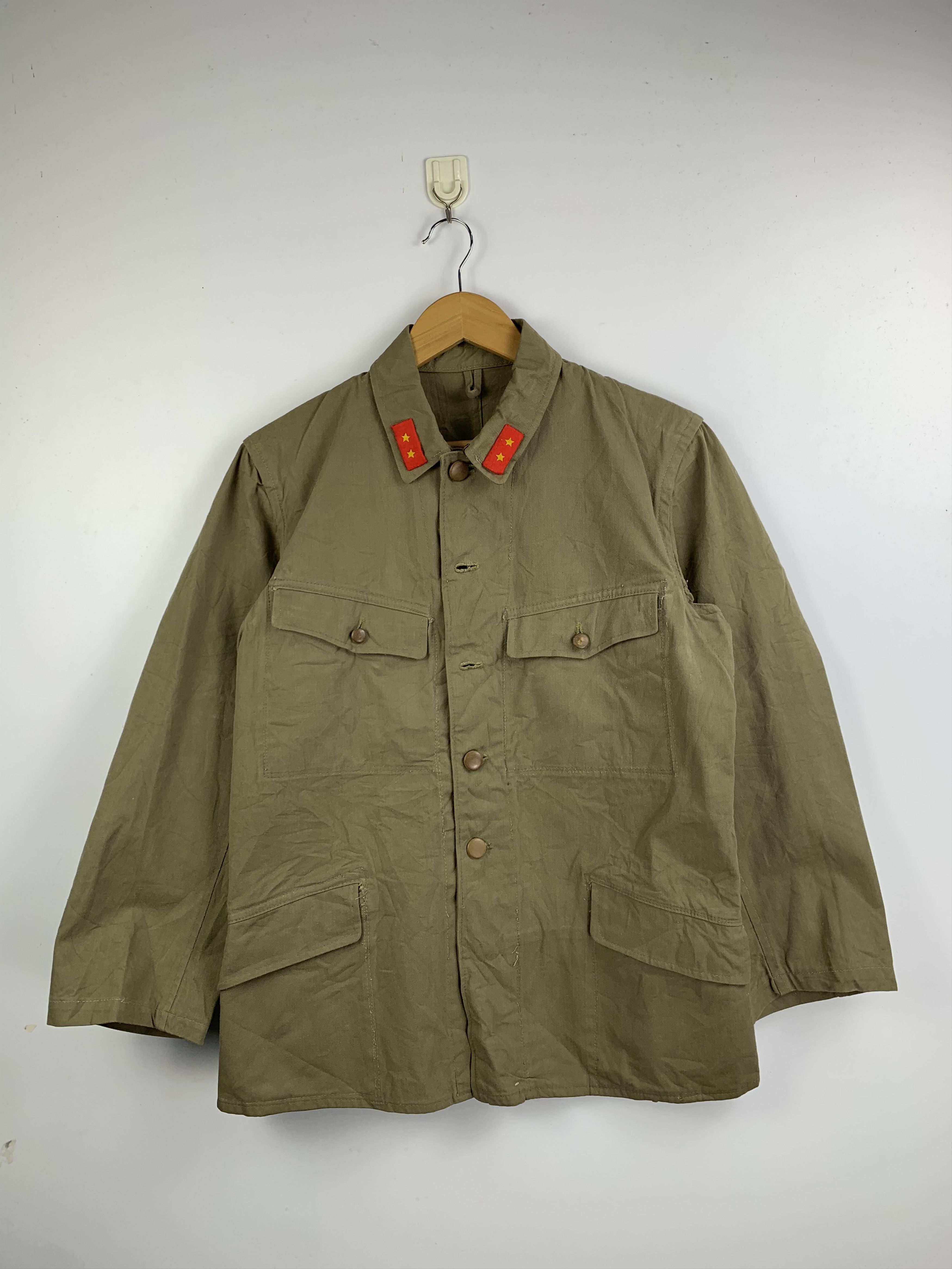 Japanese Brand Vintage JAPANESE ARMY Button Up Collar Jacket Size US M / EU 48-50 / 2 - 1 Thumbnail