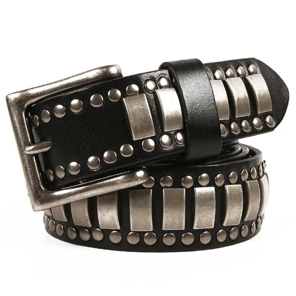 Other Leather Rock Punk Rivets Biker Belt Size ONE SIZE - 2 Thumbnail