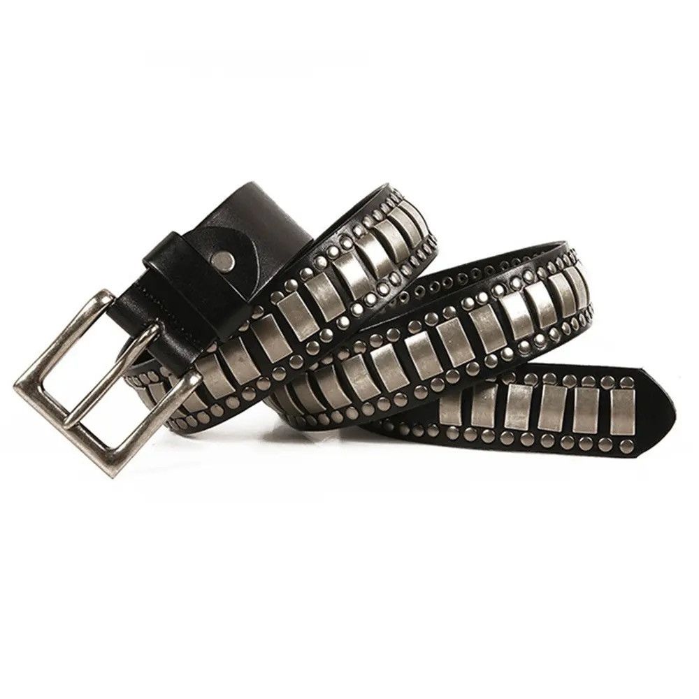 Other Leather Rock Punk Rivets Biker Belt Size ONE SIZE - 1 Thumbnail