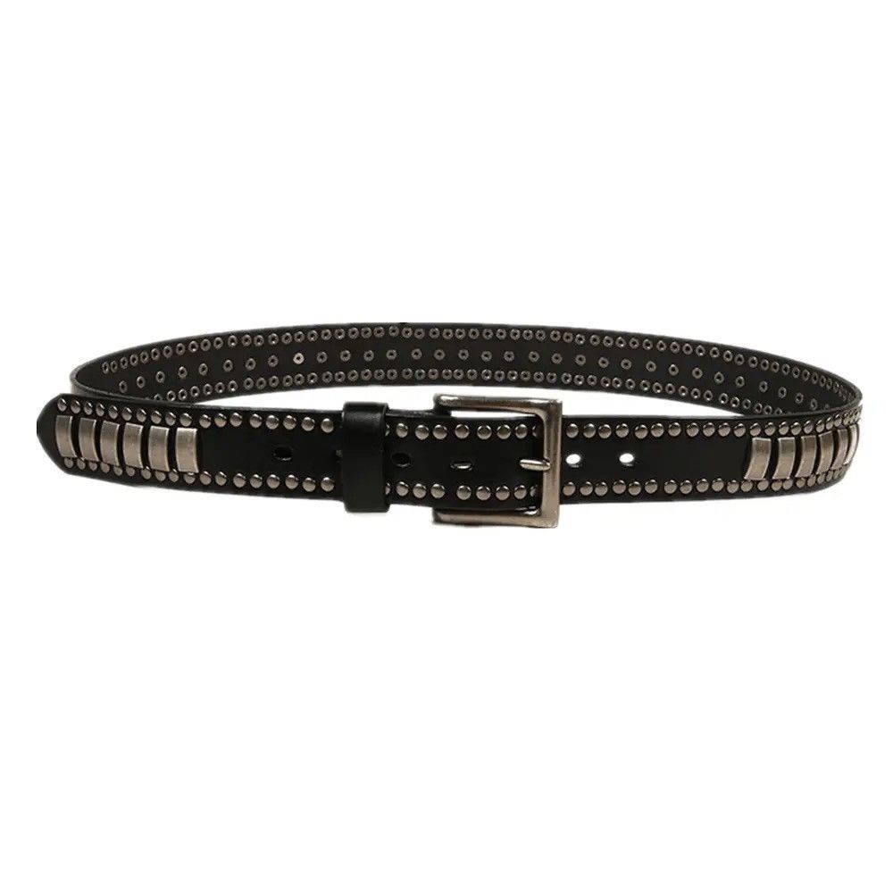 Other Leather Rock Punk Rivets Biker Belt Size ONE SIZE - 4 Thumbnail