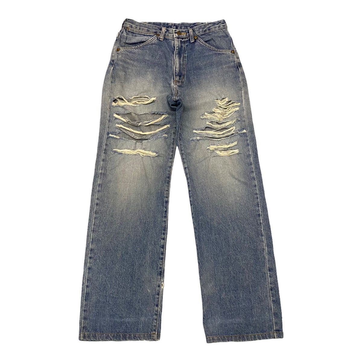 20471120 × Hysteric Glamour × If Six Was Nine RARE🔥VINTAGE WRANGLER 80s DISTRESSED DENIM JEANS Size US 28 / EU 44 - 1 Thumbnail