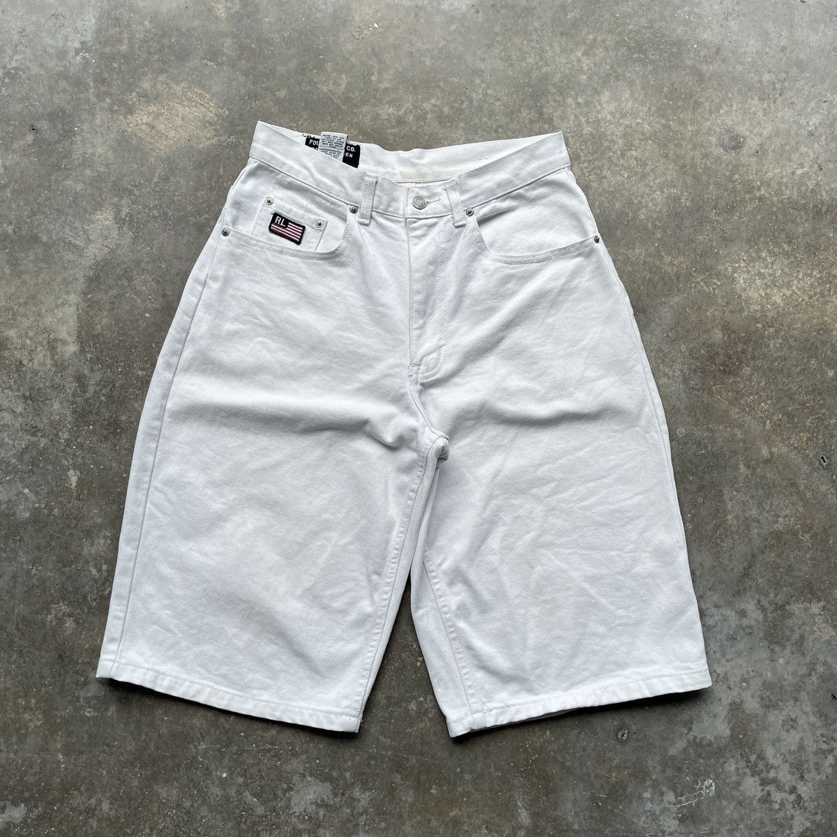 Polo Ralph Lauren × Vintage Vintage Polo Jeans Ralph Lauren baggy shorts jorts Size US 30 / EU 46 - 4 Thumbnail
