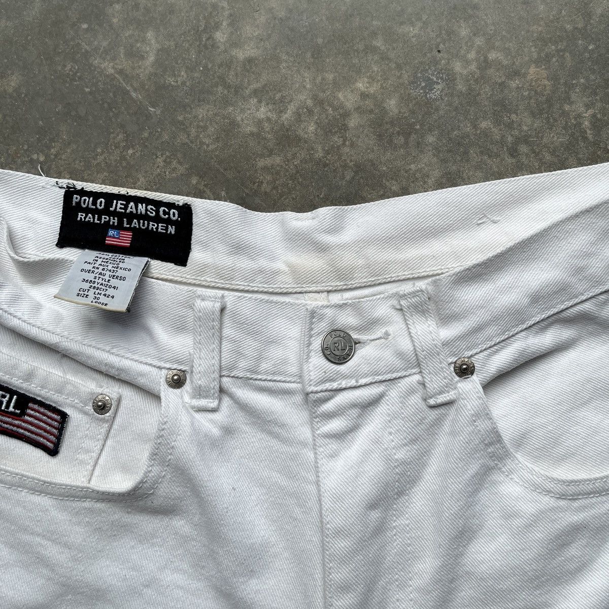 Polo Ralph Lauren × Vintage Vintage Polo Jeans Ralph Lauren baggy shorts jorts Size US 30 / EU 46 - 6 Thumbnail