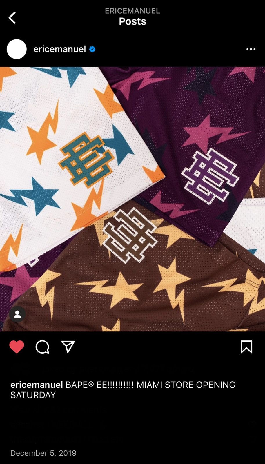 Bape × Eric Emanuel NEW Eric Emanuel x Bape Miami Shorts Large Size US 34 / EU 50 - 18 Thumbnail