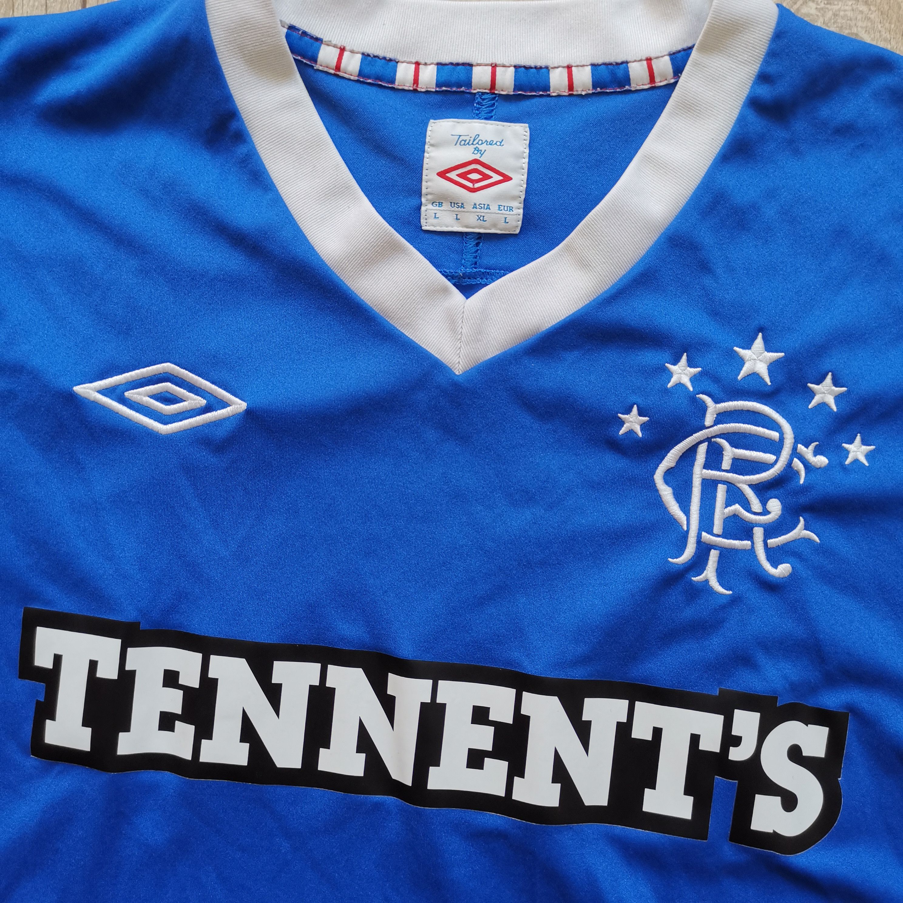 Umbro Umbro Glasgow Rangers 2011/12 football home jersey Size US L / EU 52-54 / 3 - 3 Thumbnail