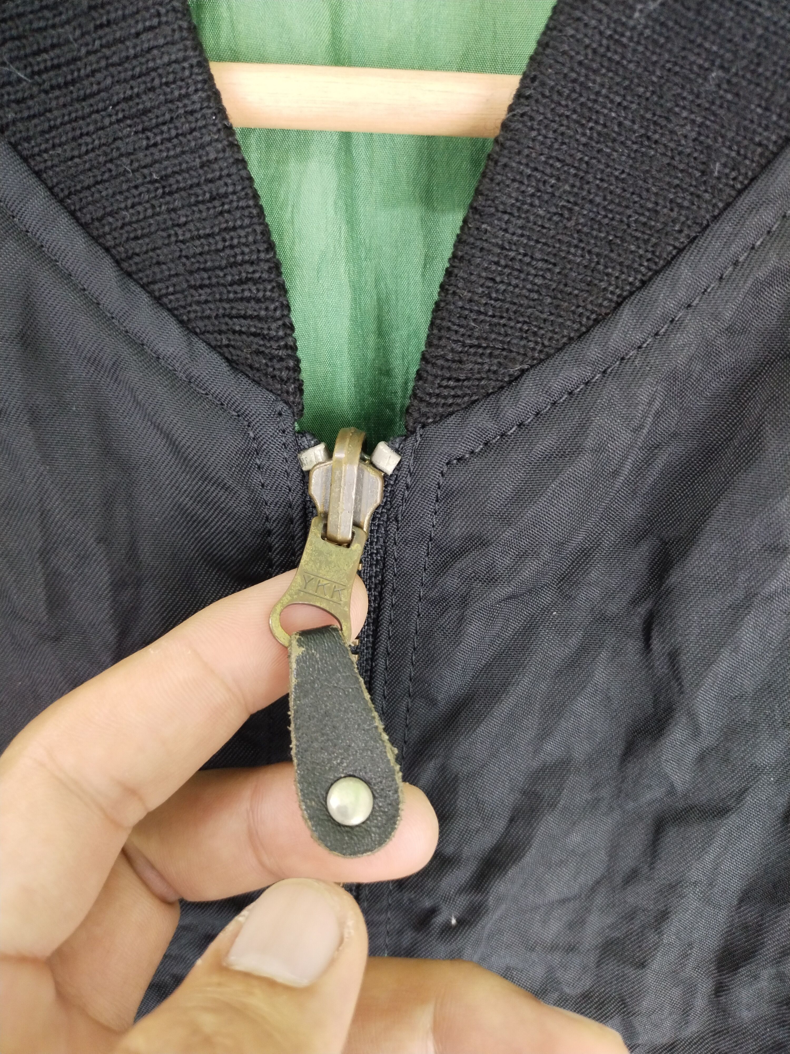 Japanese Brand Vintage 80s Designer by N. Masaki Reversible Bomber Jacket Size US L / EU 52-54 / 3 - 7 Thumbnail
