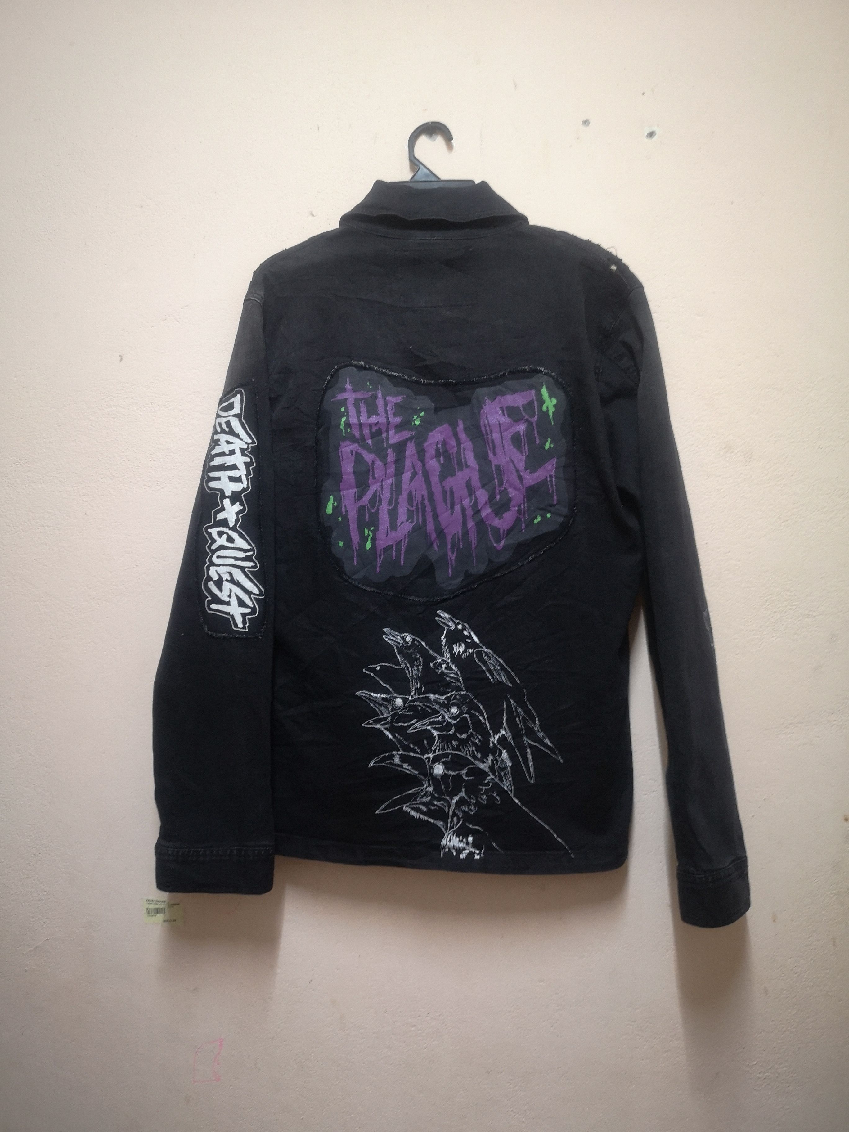 image of Seditionaries Disturbia Double Collar Jacket Punk Style in Black, Men's (Size Large)