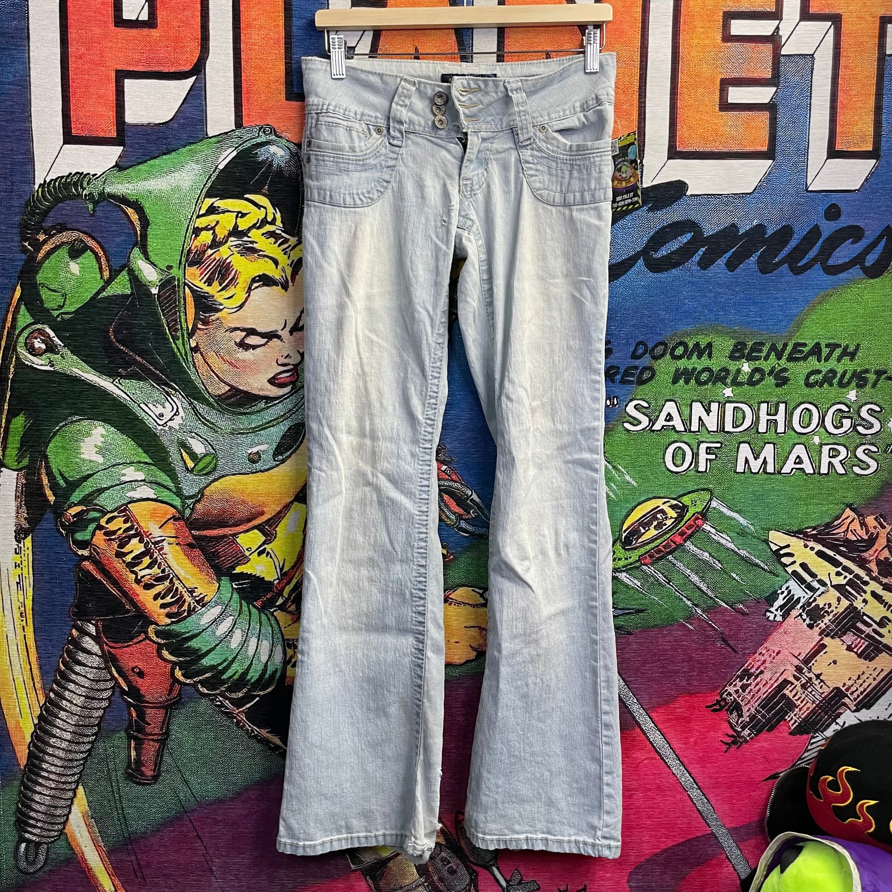 Vintage Y2K Angel Low Rise Jeans Size 25” Size 25" / US 0 / IT 36 - 1 Thumbnail