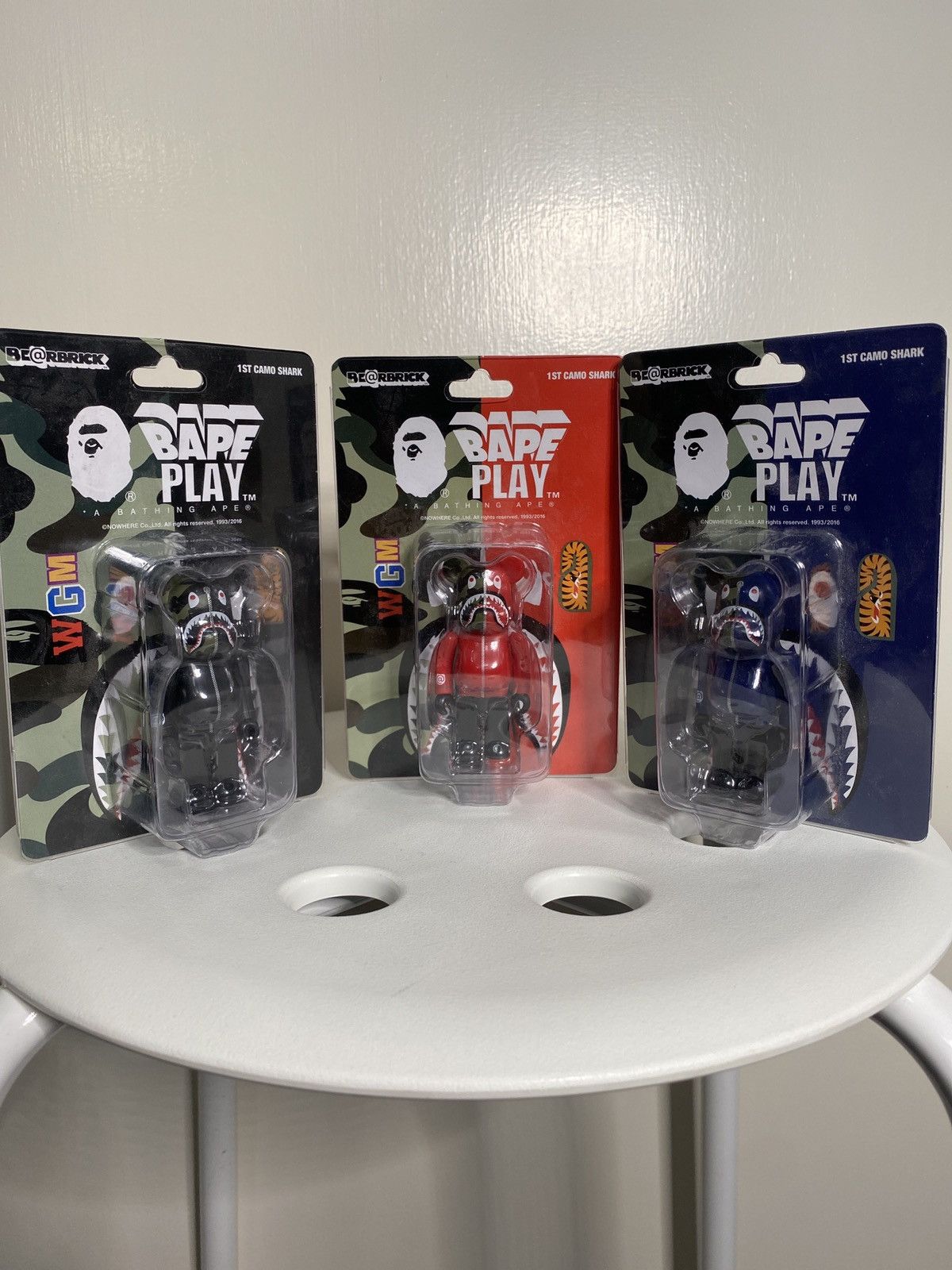 image of Bape Play Bearbrick Set 100% 2016, Men's