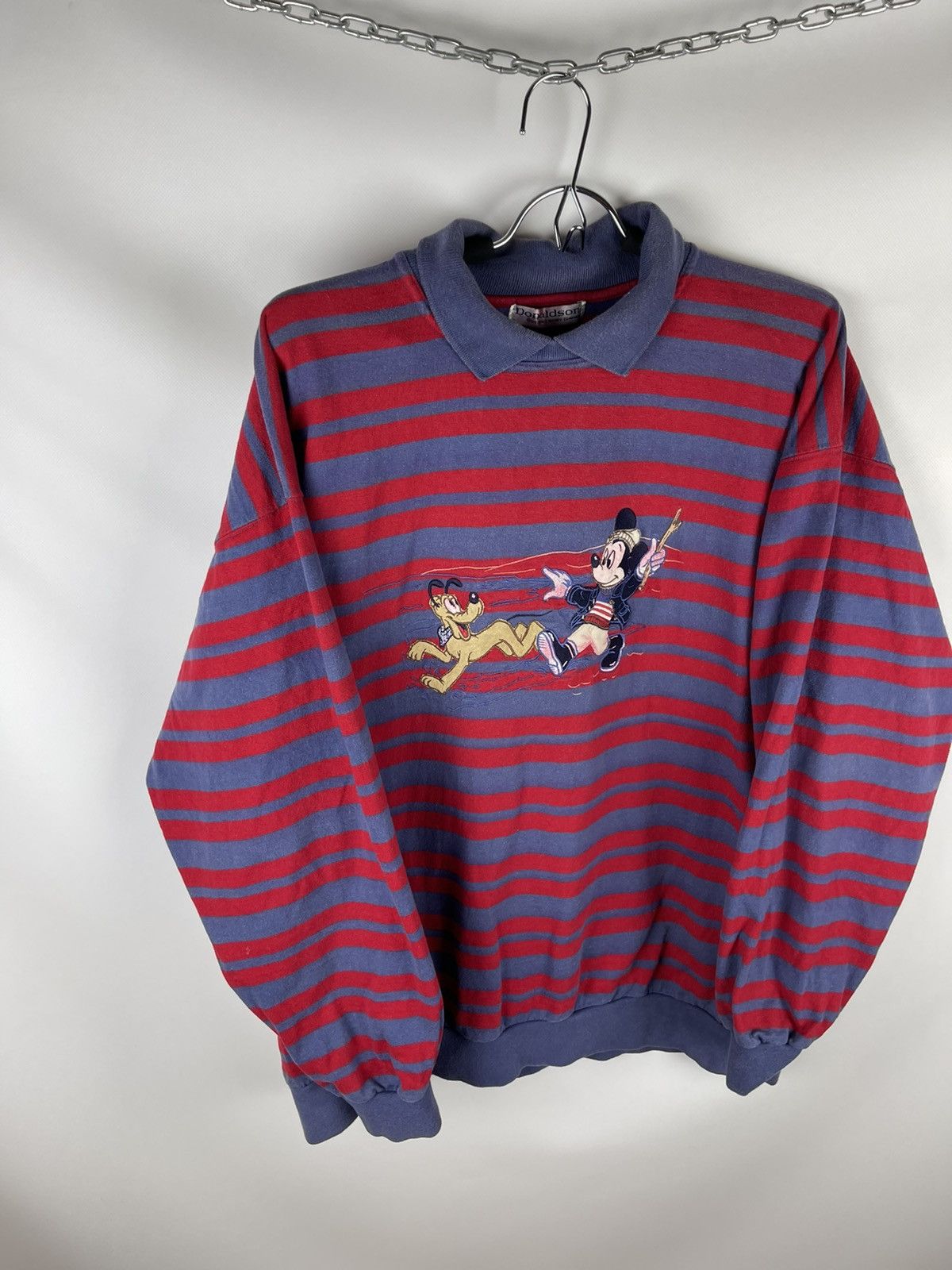Disney Donaldson vintage Walt Disney Mickey Mouse Pluto print swea Size US L / EU 52-54 / 3 - 2 Thumbnail
