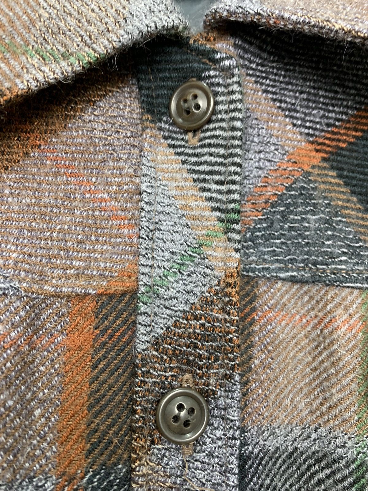 Woolrich Woolen Mills FOREST Wool Mohair Plaid Checker Retro Trucker Chore Jacket Size US L / EU 52-54 / 3 - 10 Thumbnail