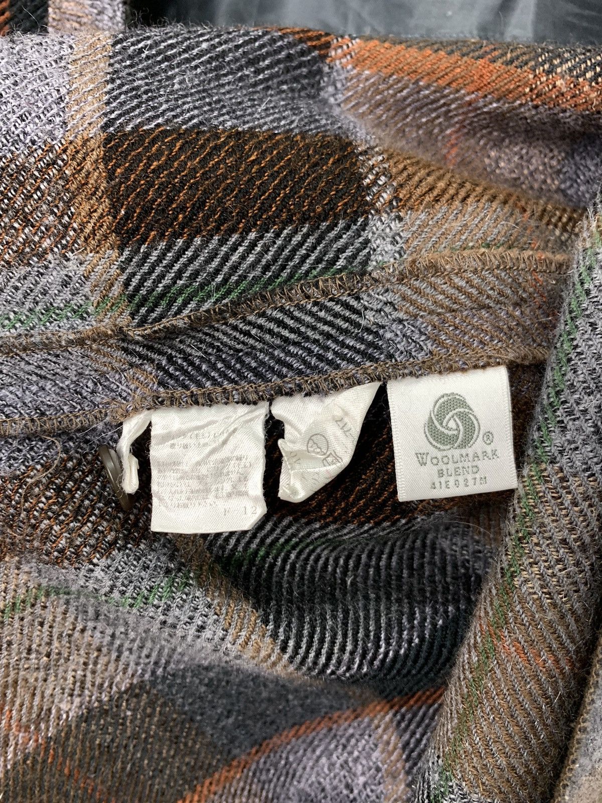 Woolrich Woolen Mills FOREST Wool Mohair Plaid Checker Retro Trucker Chore Jacket Size US L / EU 52-54 / 3 - 16 Thumbnail