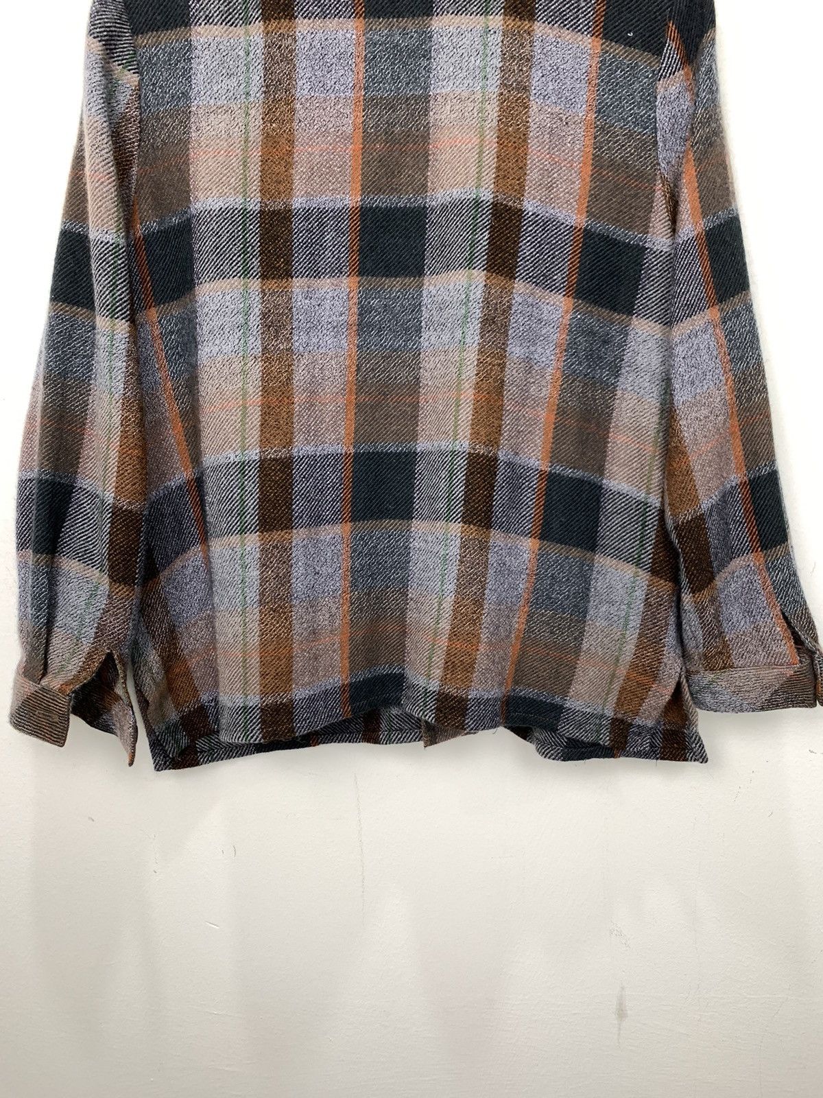 Woolrich Woolen Mills FOREST Wool Mohair Plaid Checker Retro Trucker Chore Jacket Size US L / EU 52-54 / 3 - 12 Thumbnail