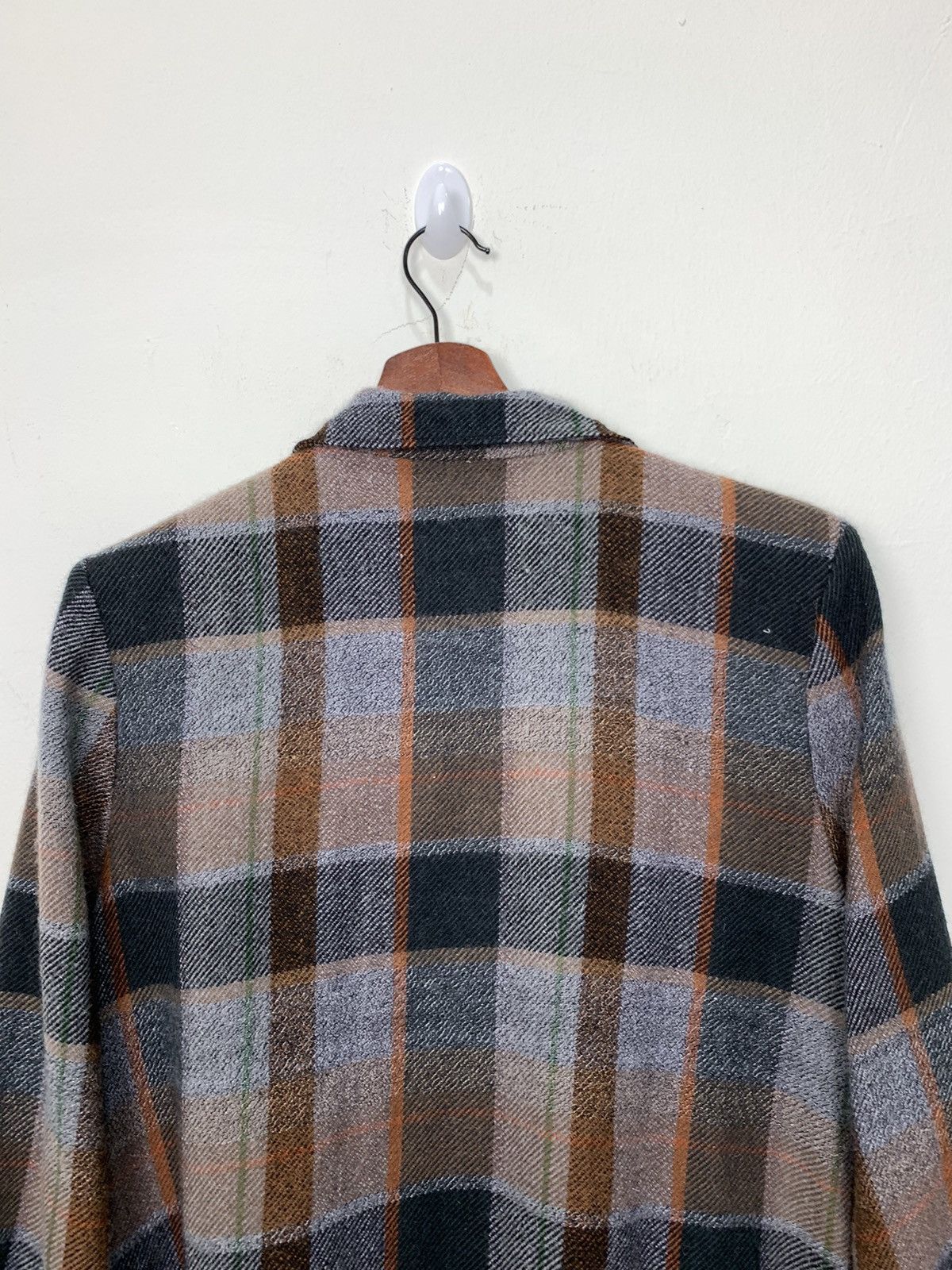 Woolrich Woolen Mills FOREST Wool Mohair Plaid Checker Retro Trucker Chore Jacket Size US L / EU 52-54 / 3 - 11 Thumbnail