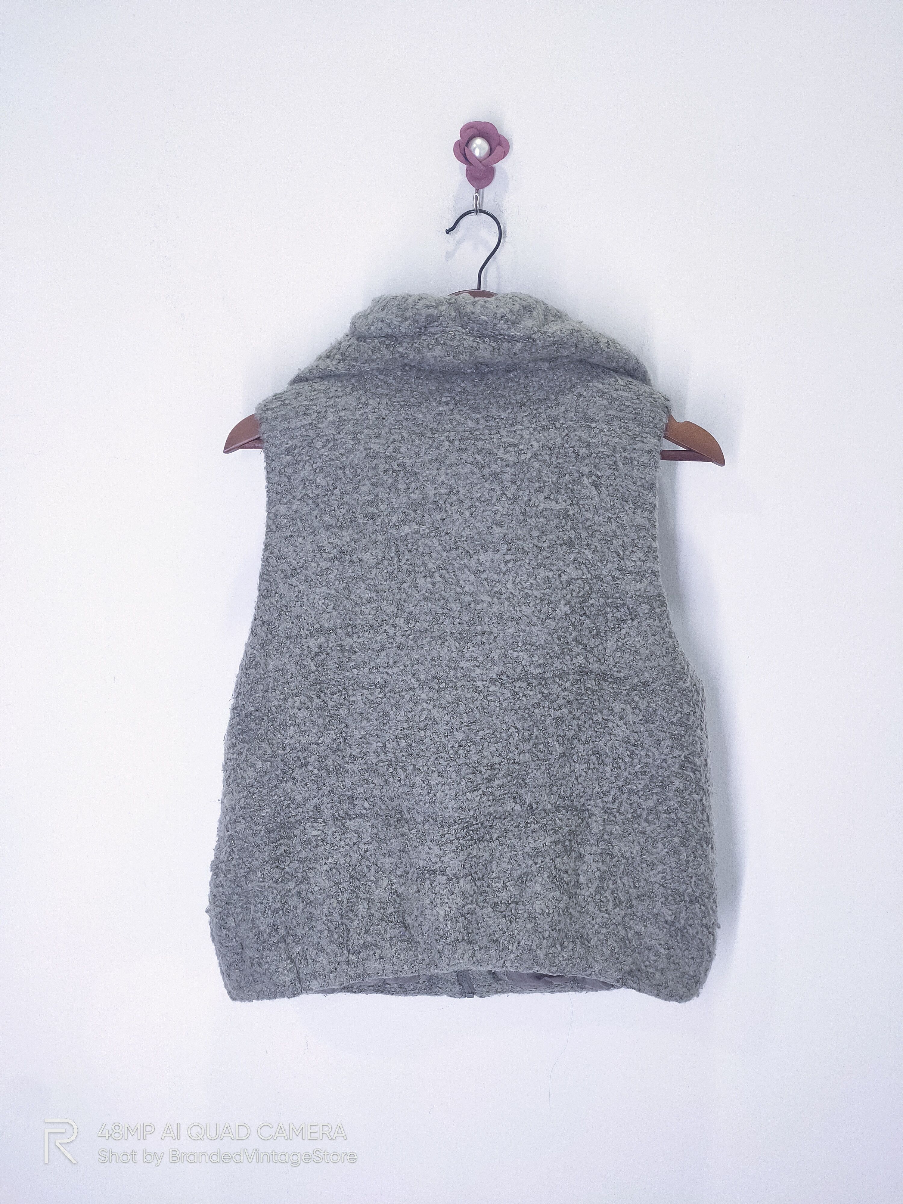 Japanese Brand × Superrradical SEVRADICAL Wool Mohair Zipper Military Bombers Vest Jacket Size L / US 10 / IT 46 - 2 Thumbnail