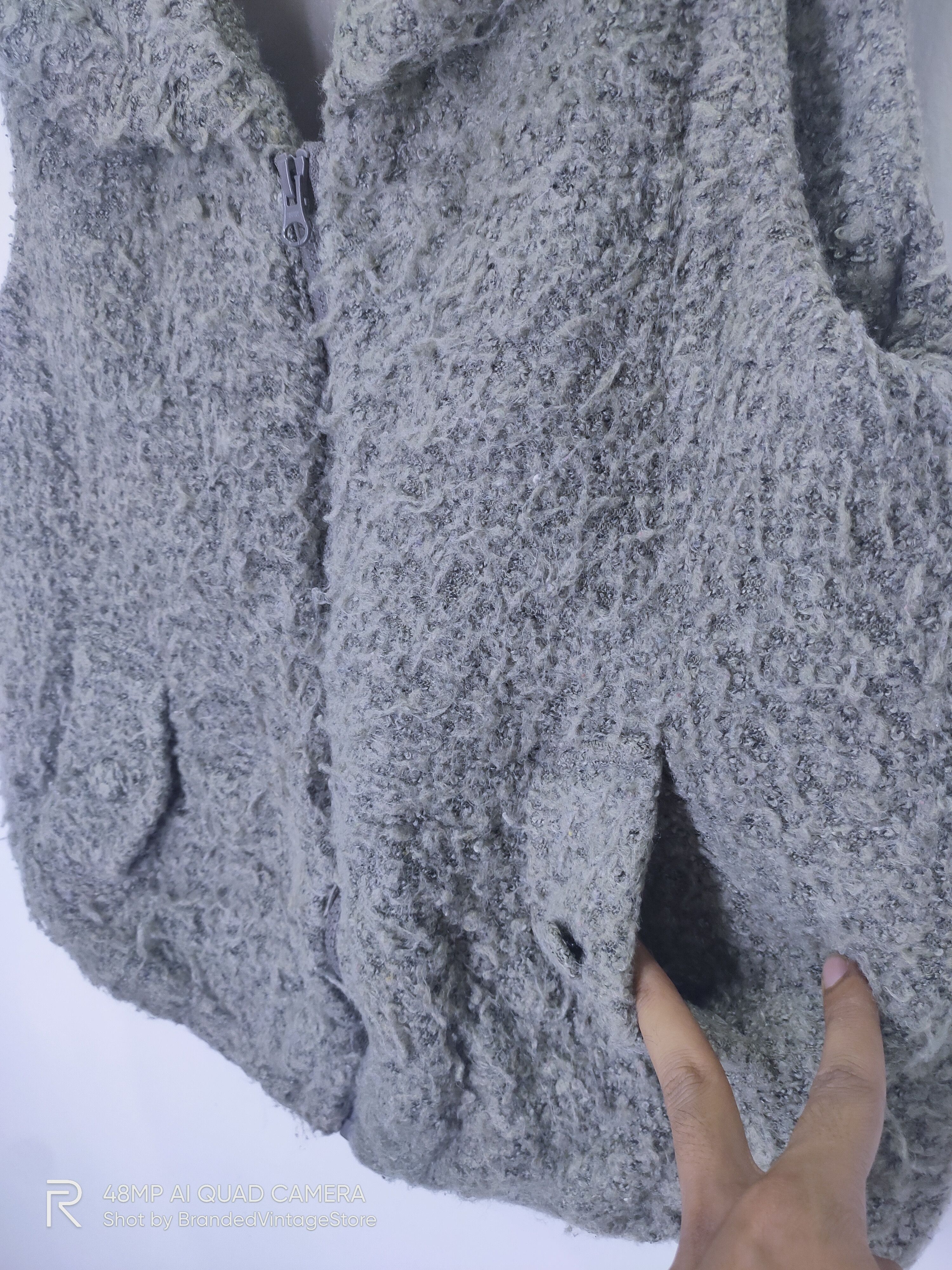 Japanese Brand × Superrradical SEVRADICAL Wool Mohair Zipper Military Bombers Vest Jacket Size L / US 10 / IT 46 - 8 Thumbnail