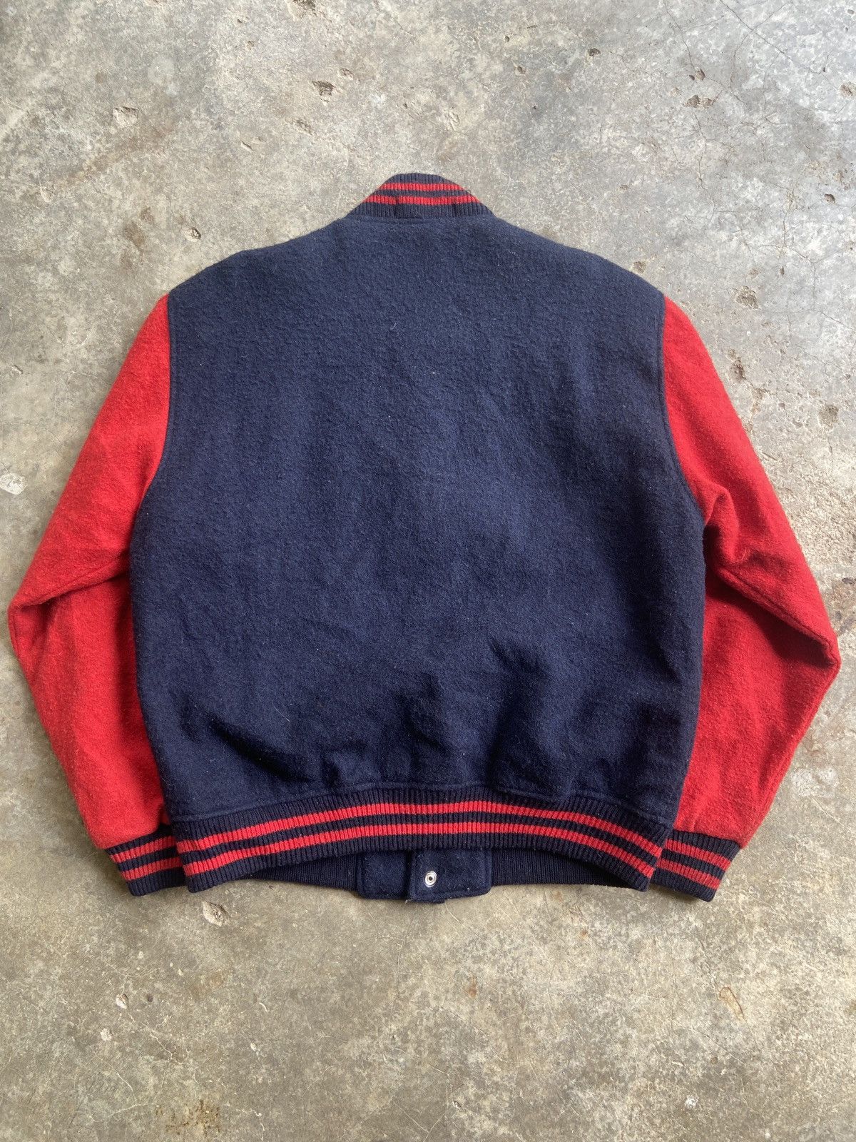Japanese Brand × Vintage Vintage Verre by Gunze Wool Varsity Jacket Size US M / EU 48-50 / 2 - 2 Thumbnail