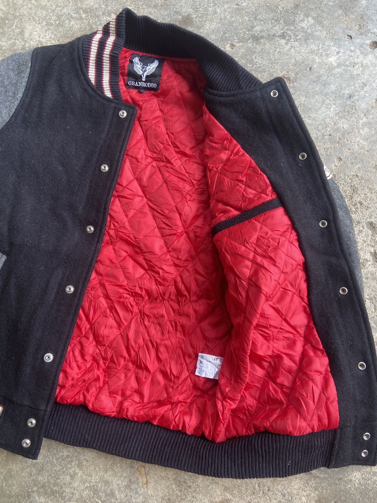 Japanese Brand × Vintage Vintage Verre by Gunze Wool Varsity Jacket Size US M / EU 48-50 / 2 - 4 Thumbnail