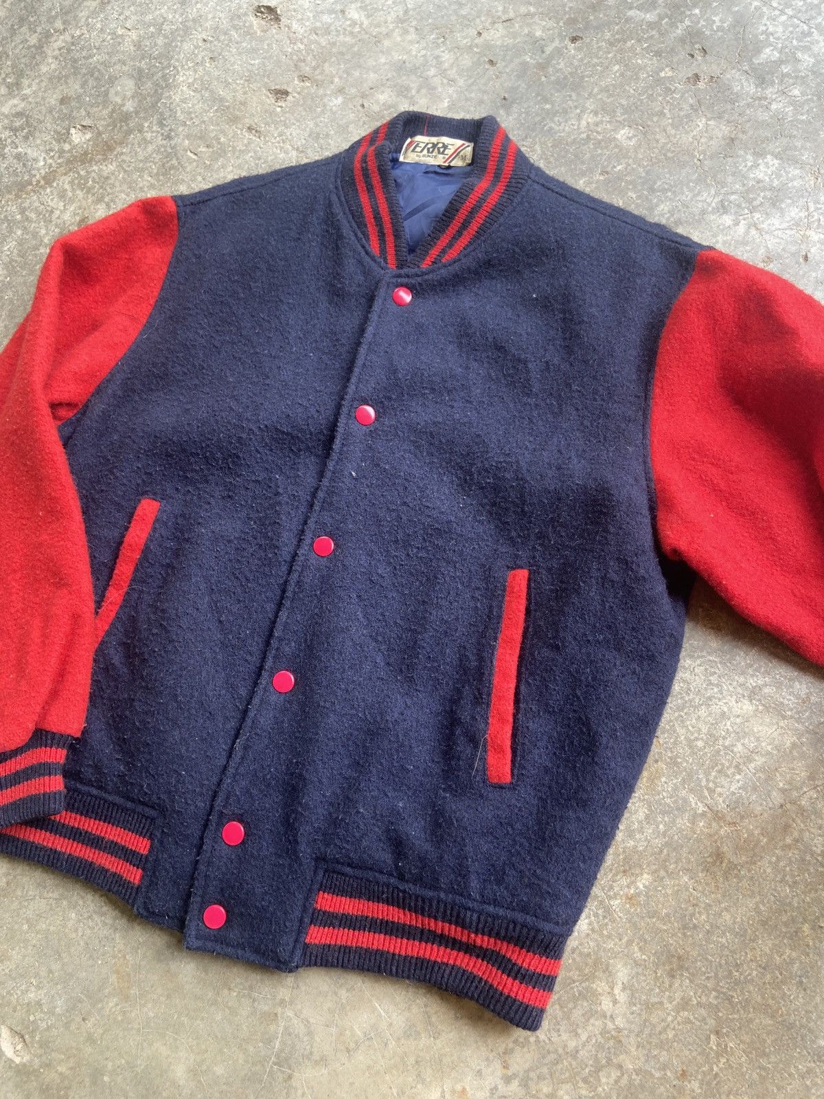 Japanese Brand × Vintage Vintage Verre by Gunze Wool Varsity Jacket Size US M / EU 48-50 / 2 - 3 Thumbnail