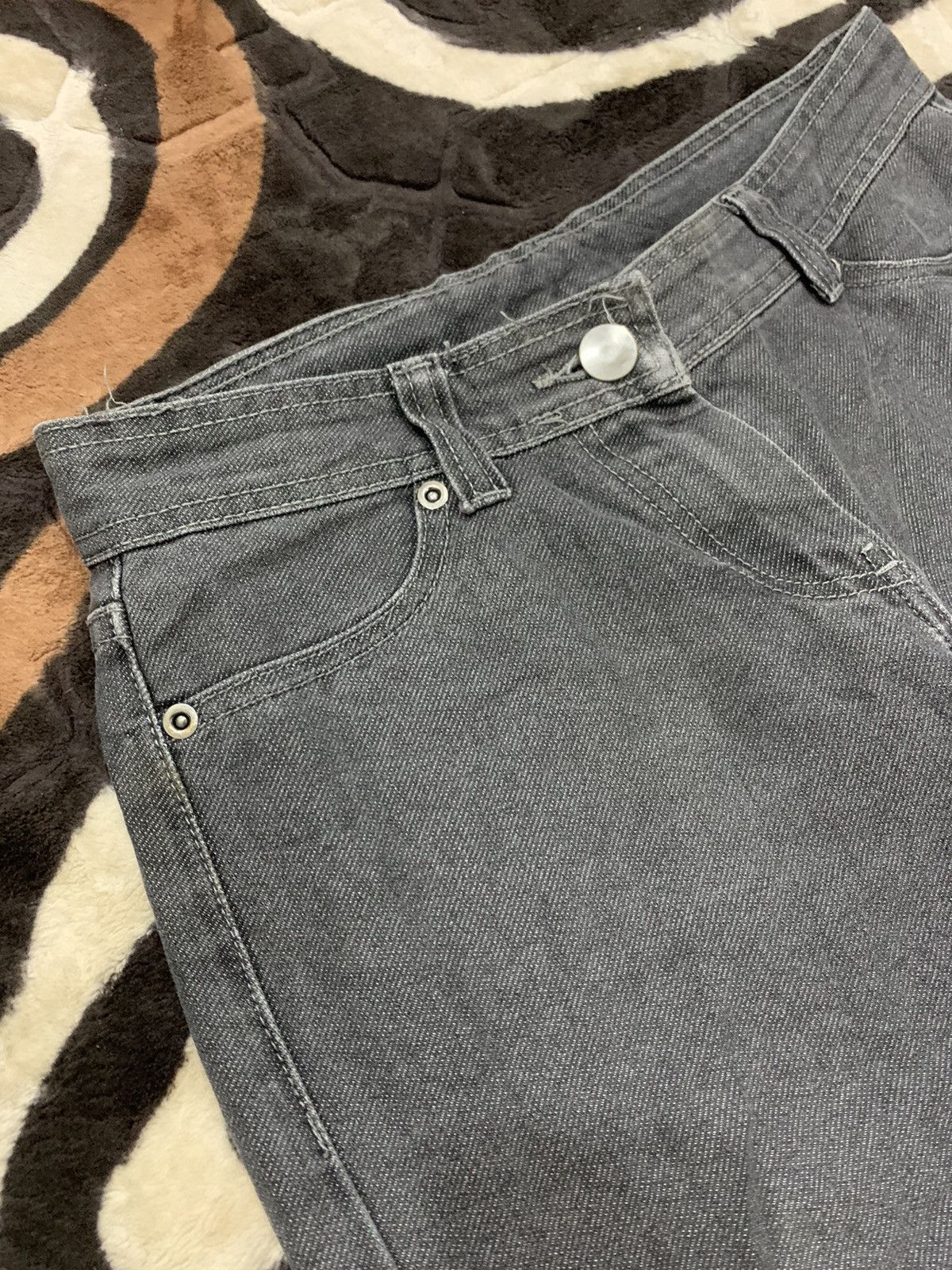 Japanese Brand McDonald Grey Stone Wash Travis Scott Streetwear Denim Jean Size US 29 - 6 Thumbnail