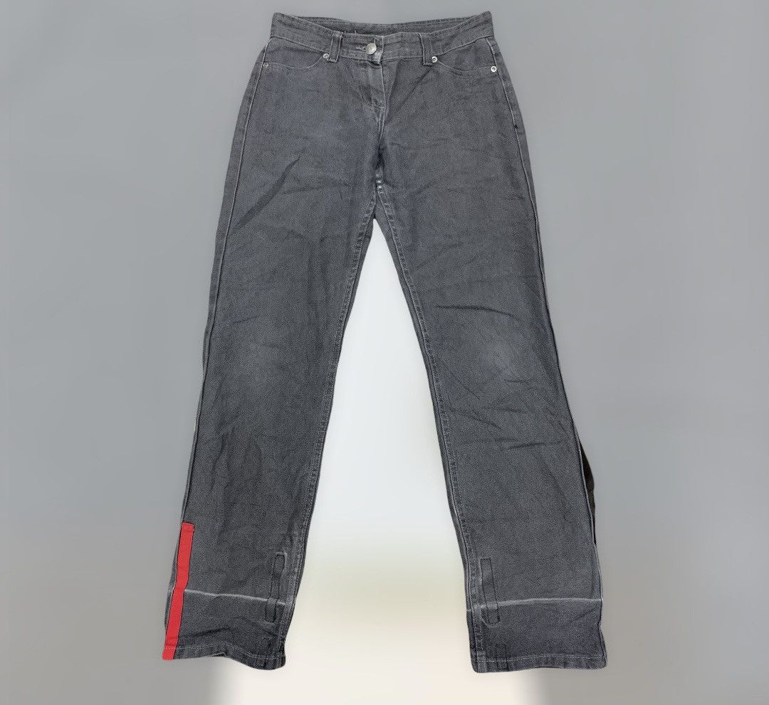 Japanese Brand McDonald Grey Stone Wash Travis Scott Streetwear Denim Jean Size US 29 - 1 Thumbnail