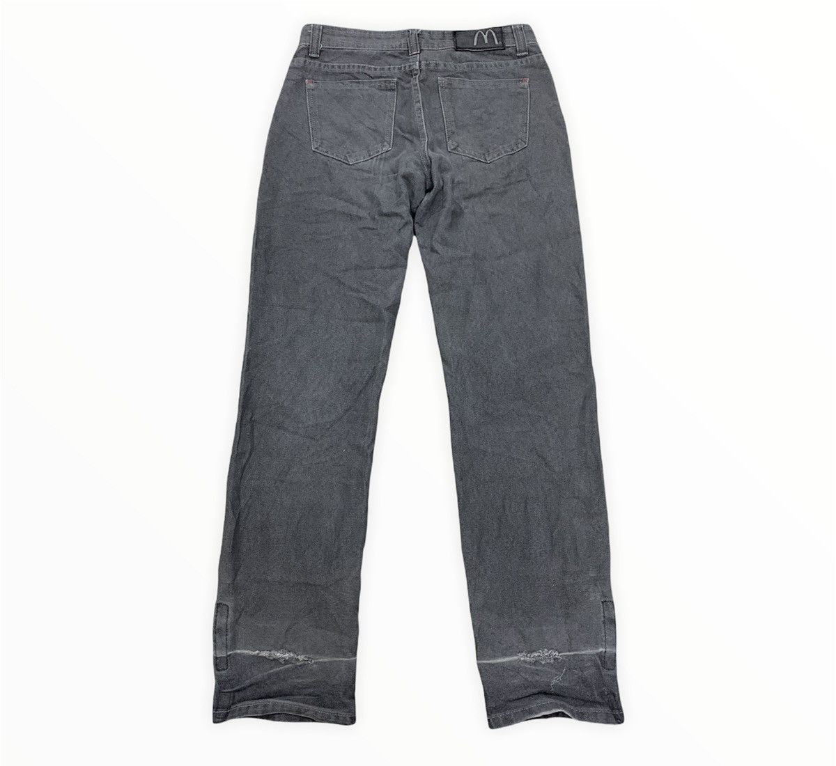 Japanese Brand McDonald Grey Stone Wash Travis Scott Streetwear Denim Jean Size US 29 - 2 Thumbnail