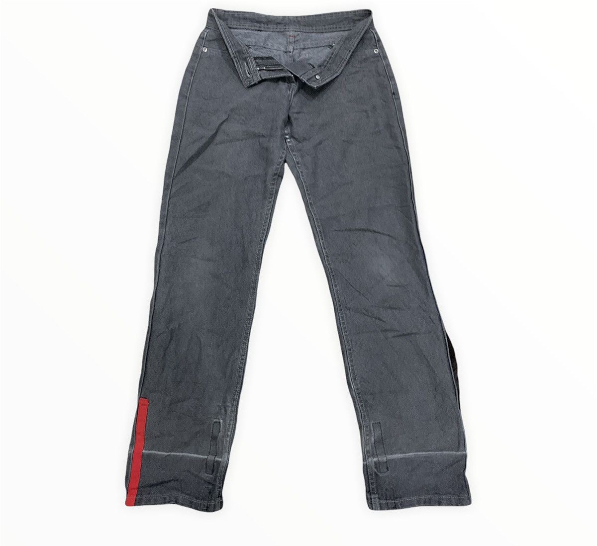 Japanese Brand McDonald Grey Stone Wash Travis Scott Streetwear Denim Jean Size US 29 - 3 Thumbnail
