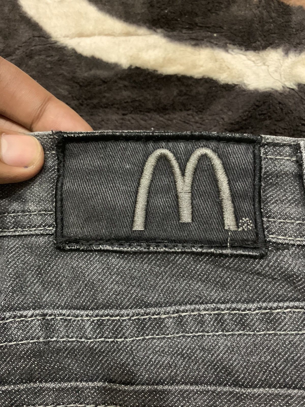 Japanese Brand McDonald Grey Stone Wash Travis Scott Streetwear Denim Jean Size US 29 - 15 Thumbnail