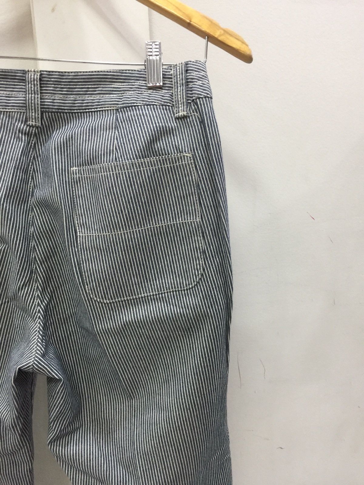 Japanese Brand × Muji × Vintage Denim Pant Hickory Work Striped Jail By Muji Size US 30 / EU 46 - 4 Thumbnail