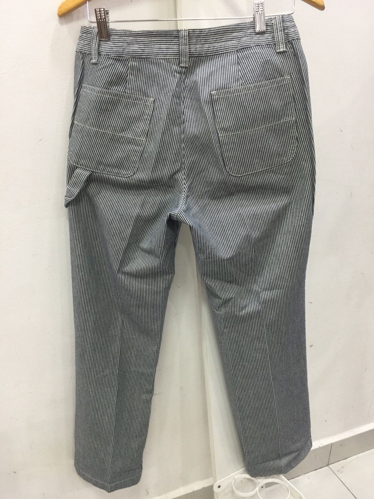 Japanese Brand × Muji × Vintage Denim Pant Hickory Work Striped Jail By Muji Size US 30 / EU 46 - 1 Thumbnail