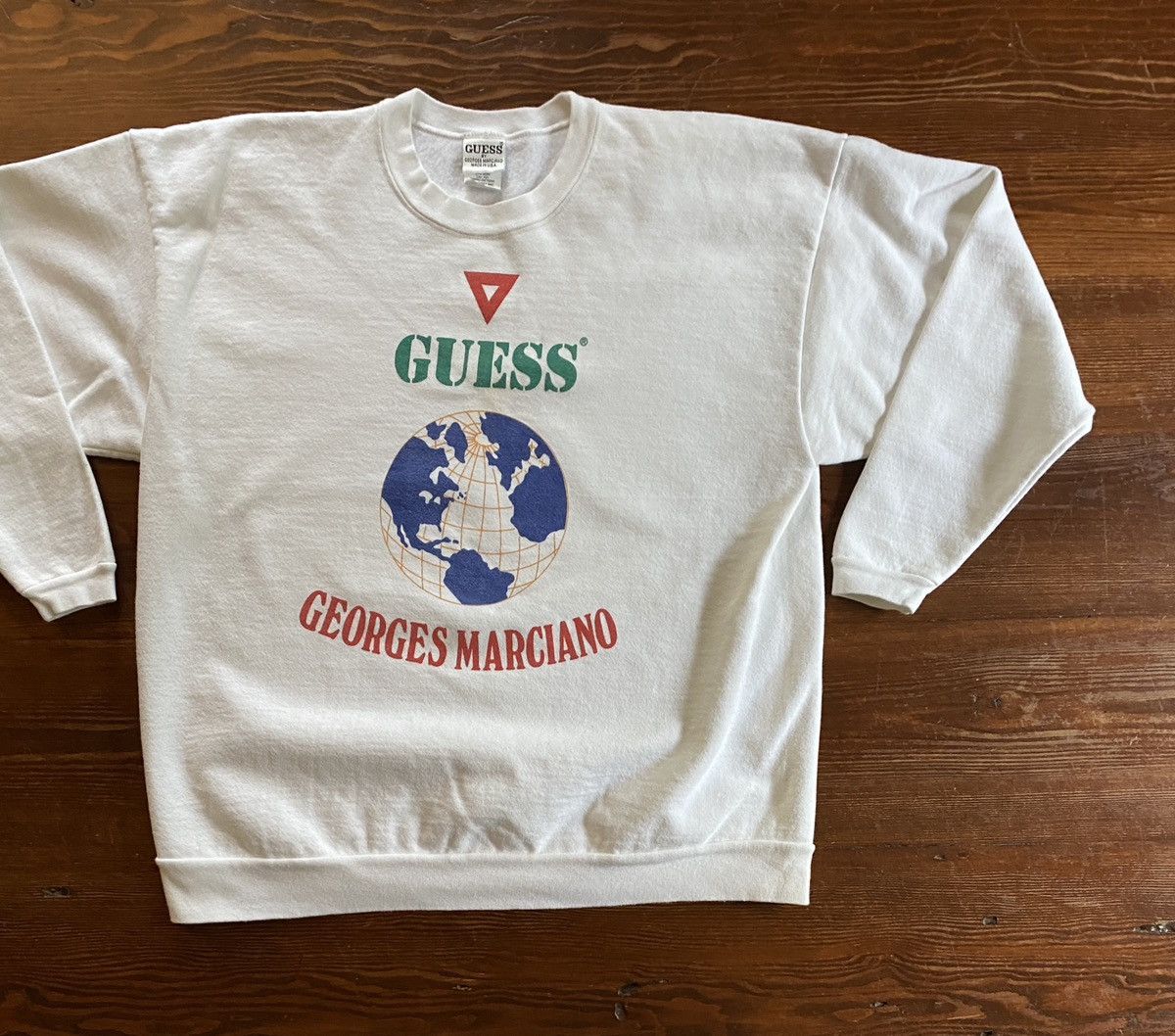 Guess Vintage 80’s Guess Georges Marciano Crewneck Sweatshirt Size US S / EU 44-46 / 1 - 1 Thumbnail