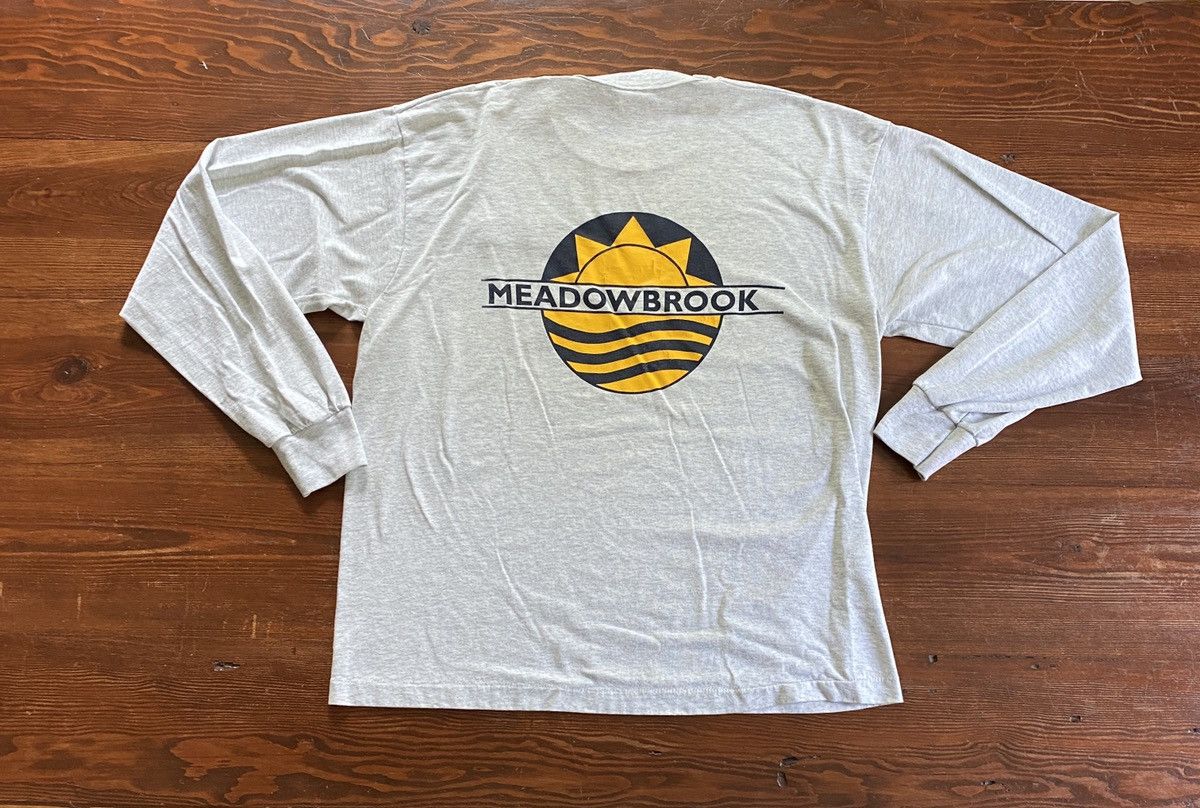Vintage Vintage 90’s Meadowbrook Fitness Single Stitch Long Sleeve Size US XL / EU 56 / 4 - 1 Thumbnail