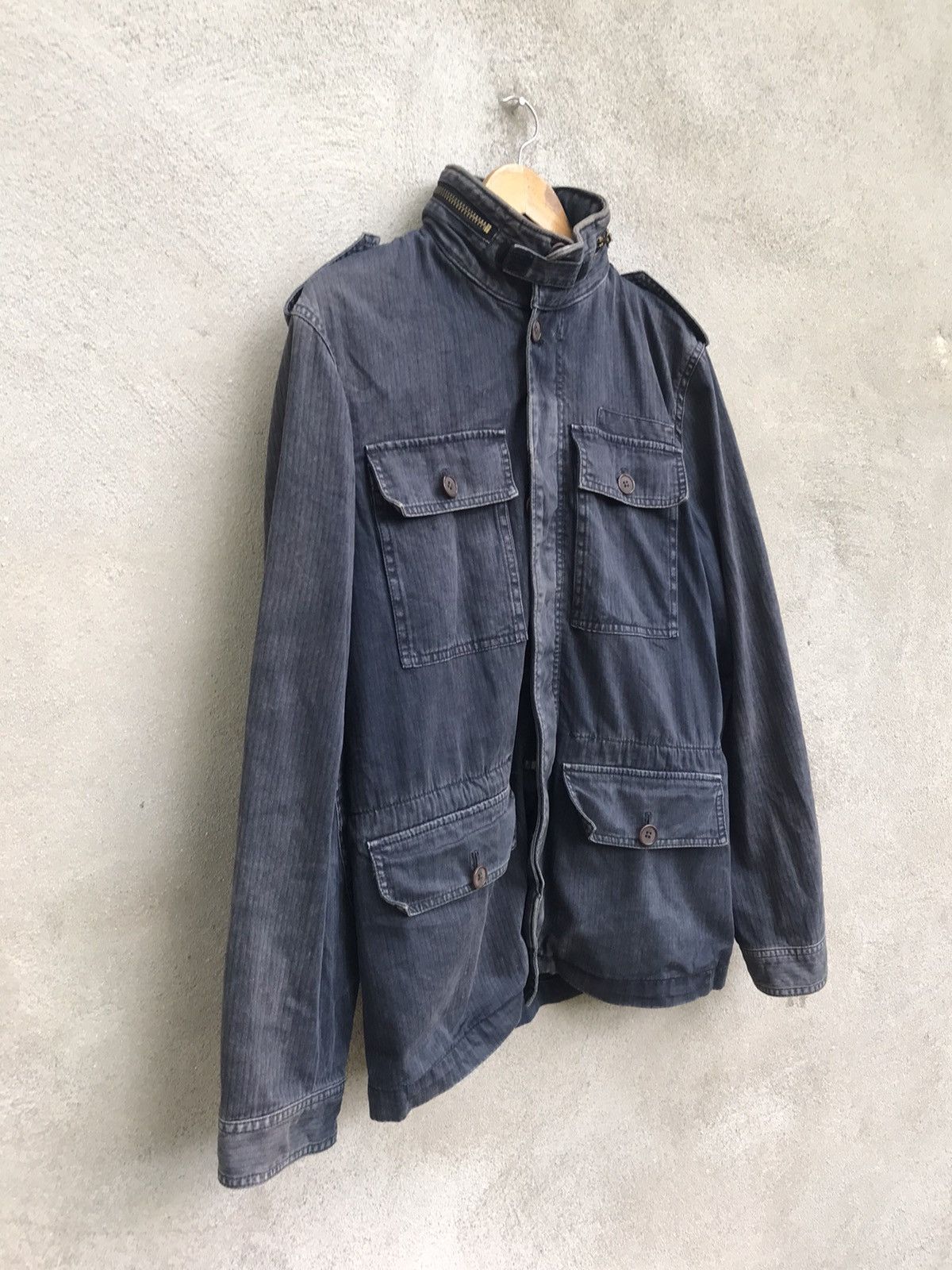 Japanese Brand R. NEWBOLD INDIGO WORKWEAR JACKET Size US L / EU 52-54 / 3 - 4 Thumbnail